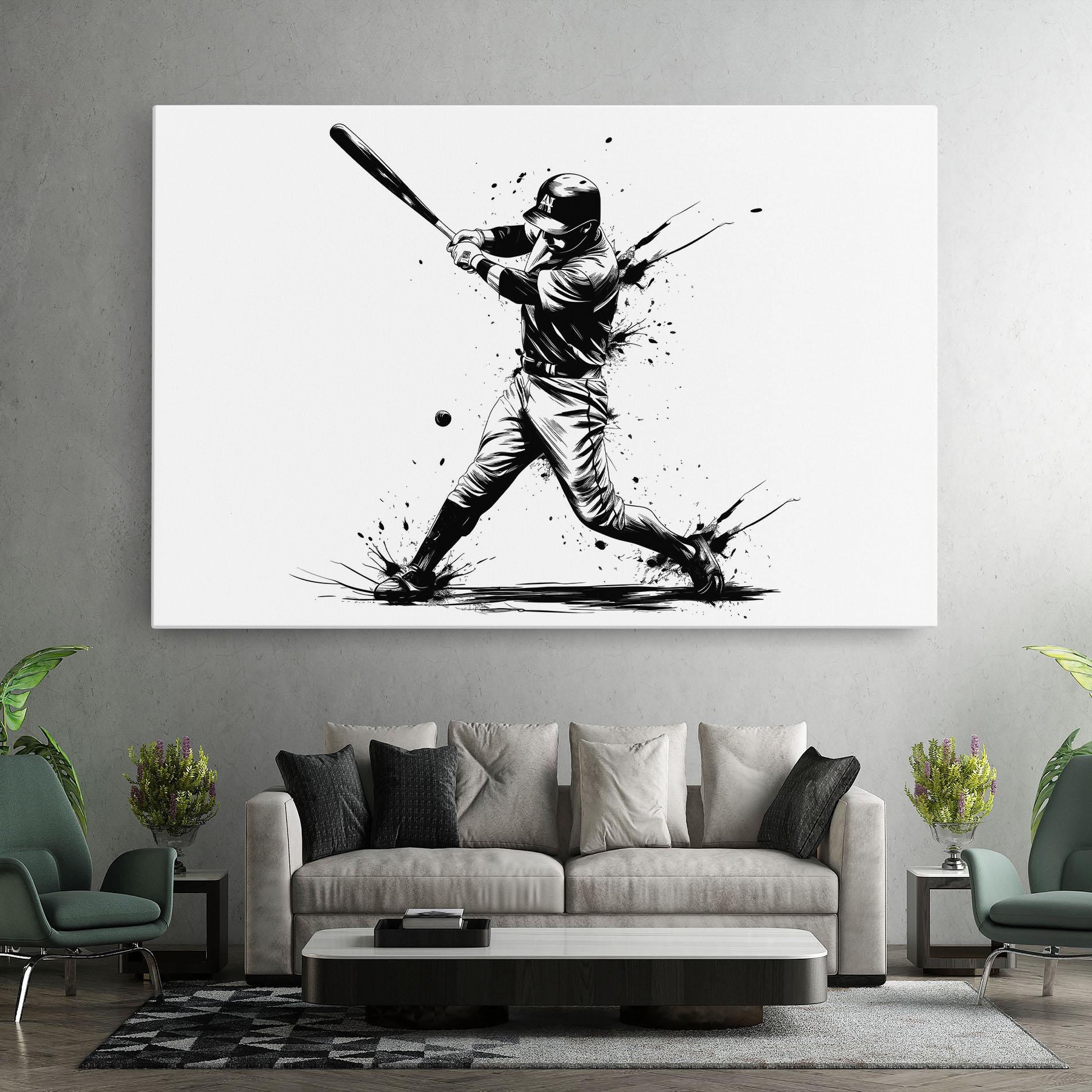 Vászonkép Baseball Splash mockup 7