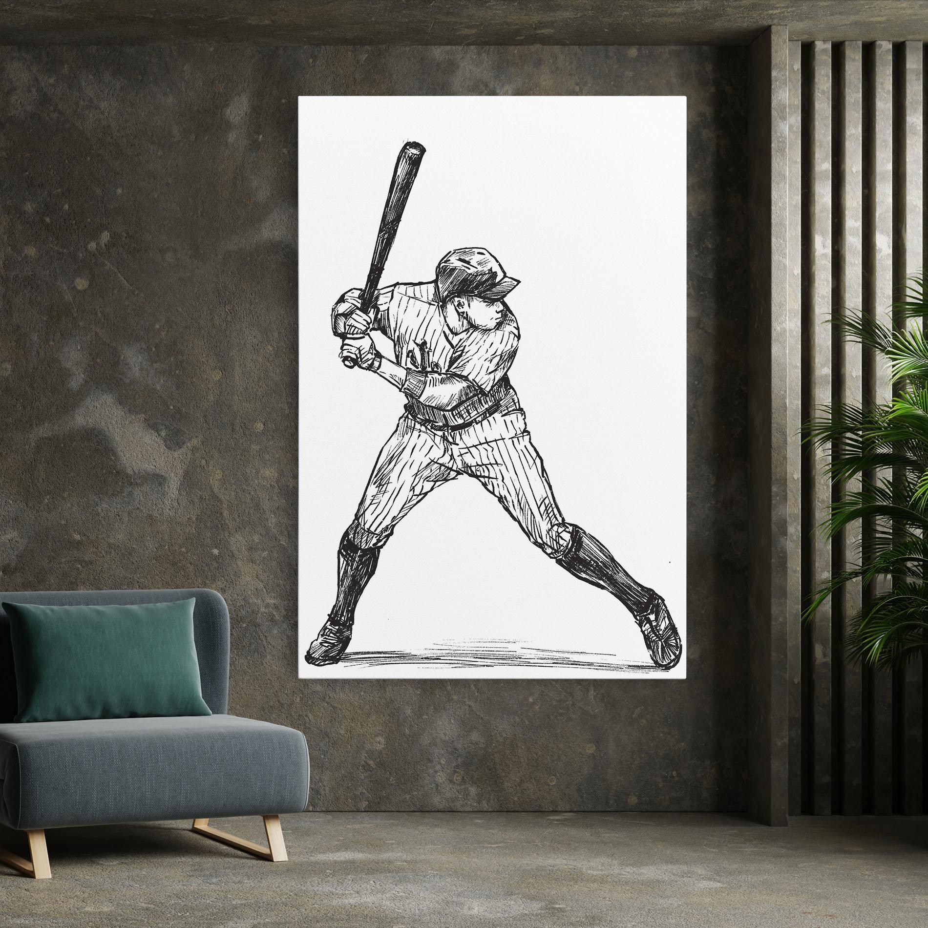 Vászonkép Baseball Play mockup 7