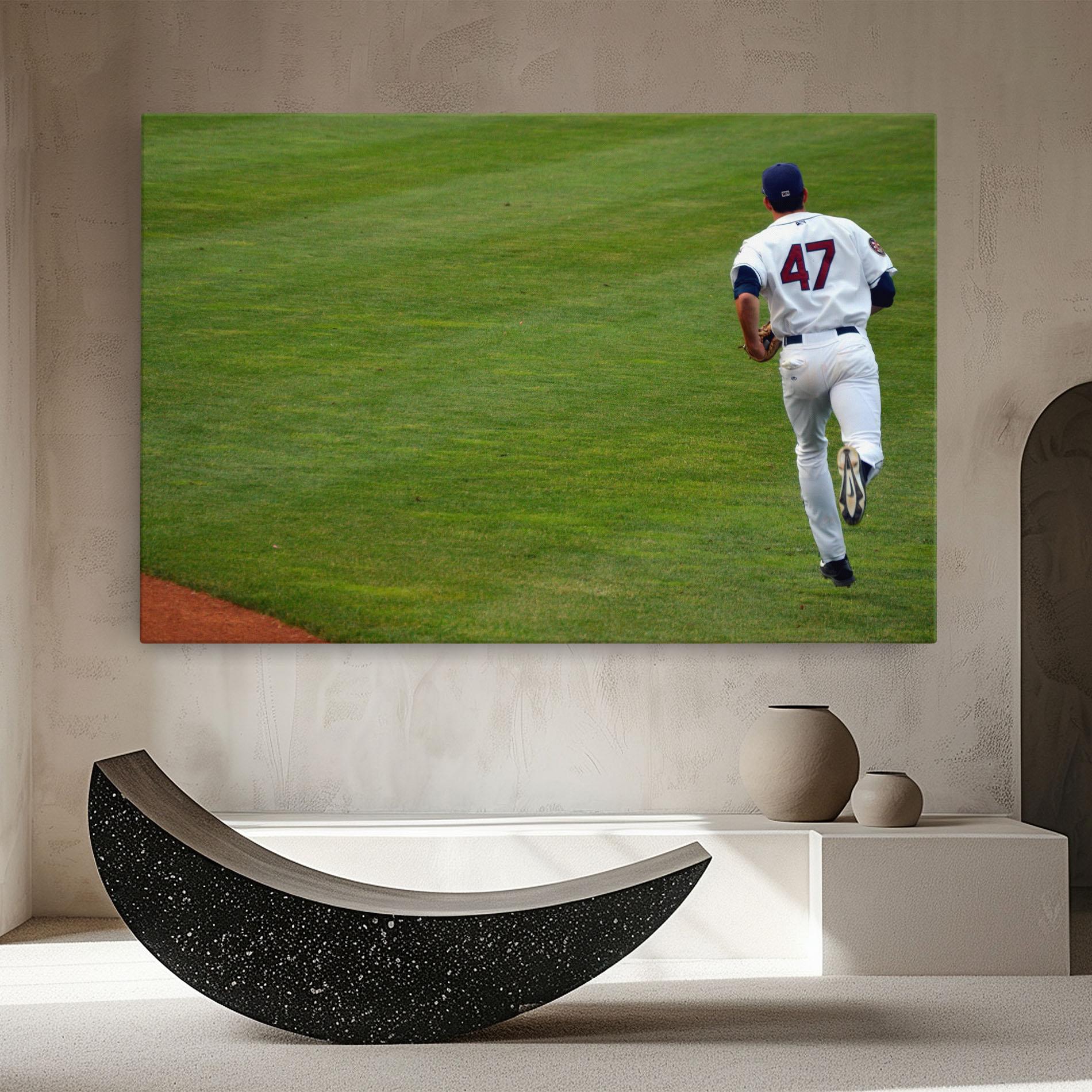 Vászonkép Baseball Player mockup 8