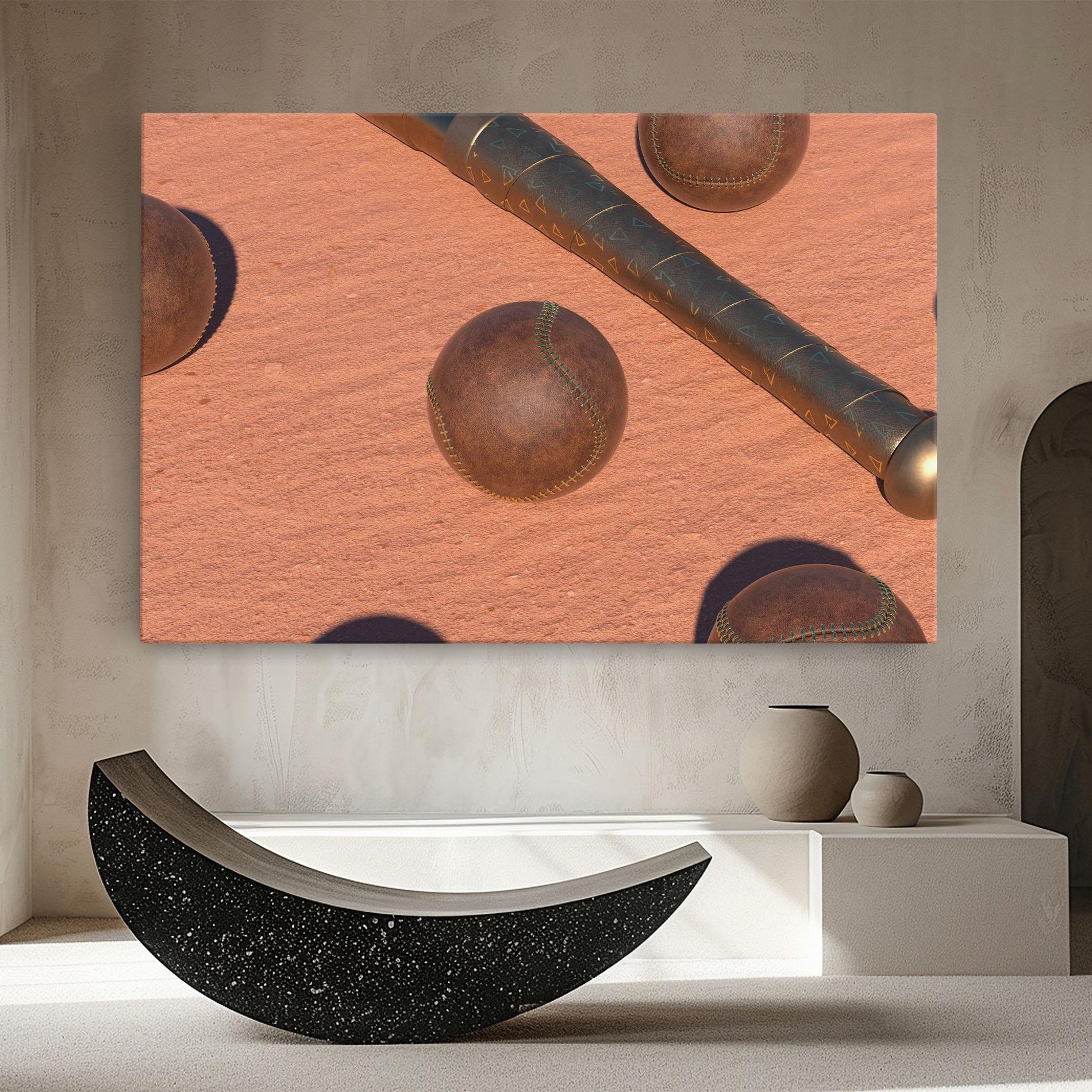 Vászonkép Baseball Set On Send mockup 8