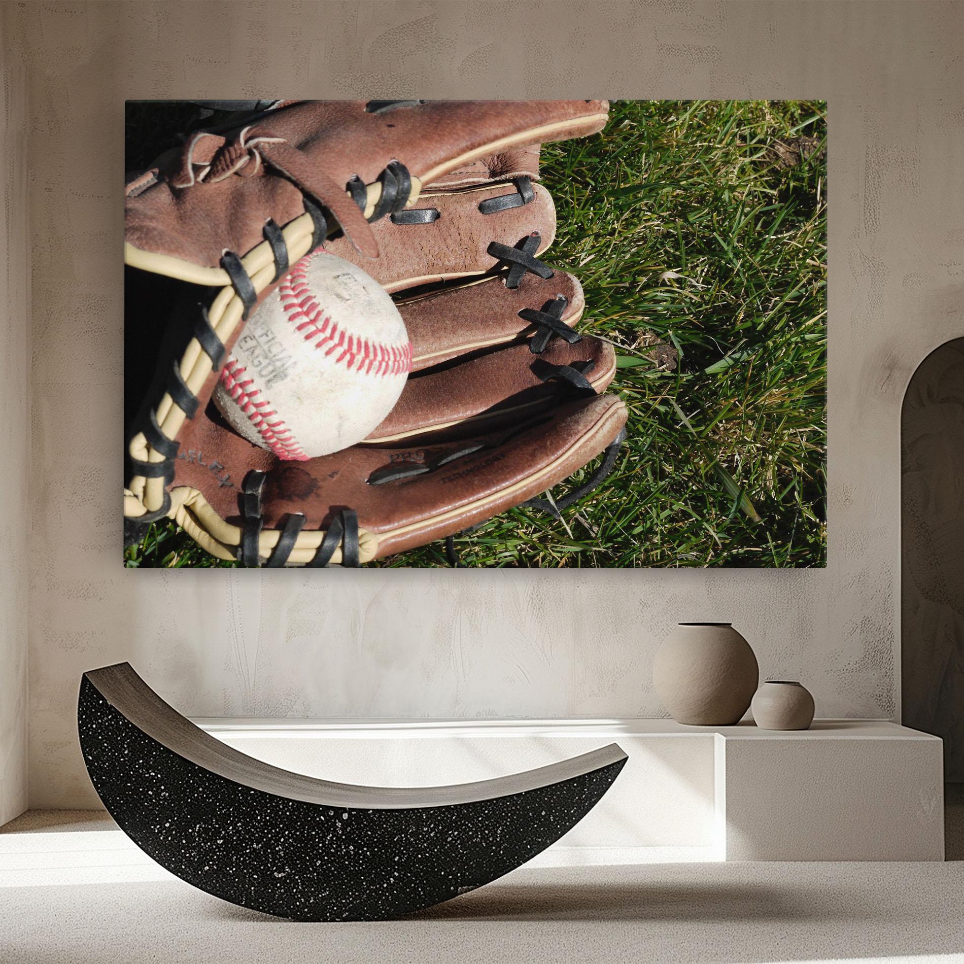 Vászonkép Brown Baseball Glove mockup 8