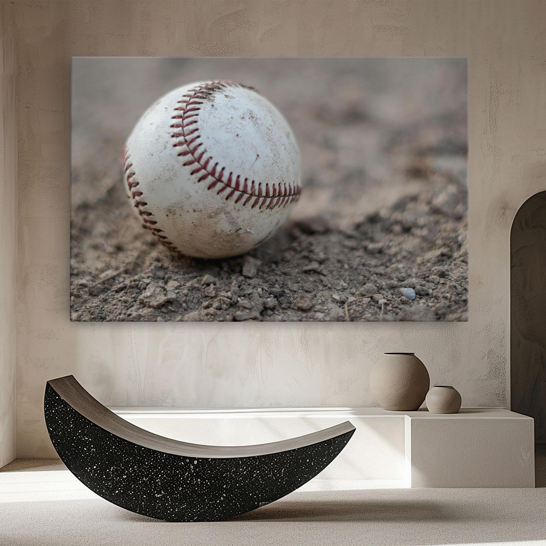 Vászonkép Dusty Baseball Ball mockup 8