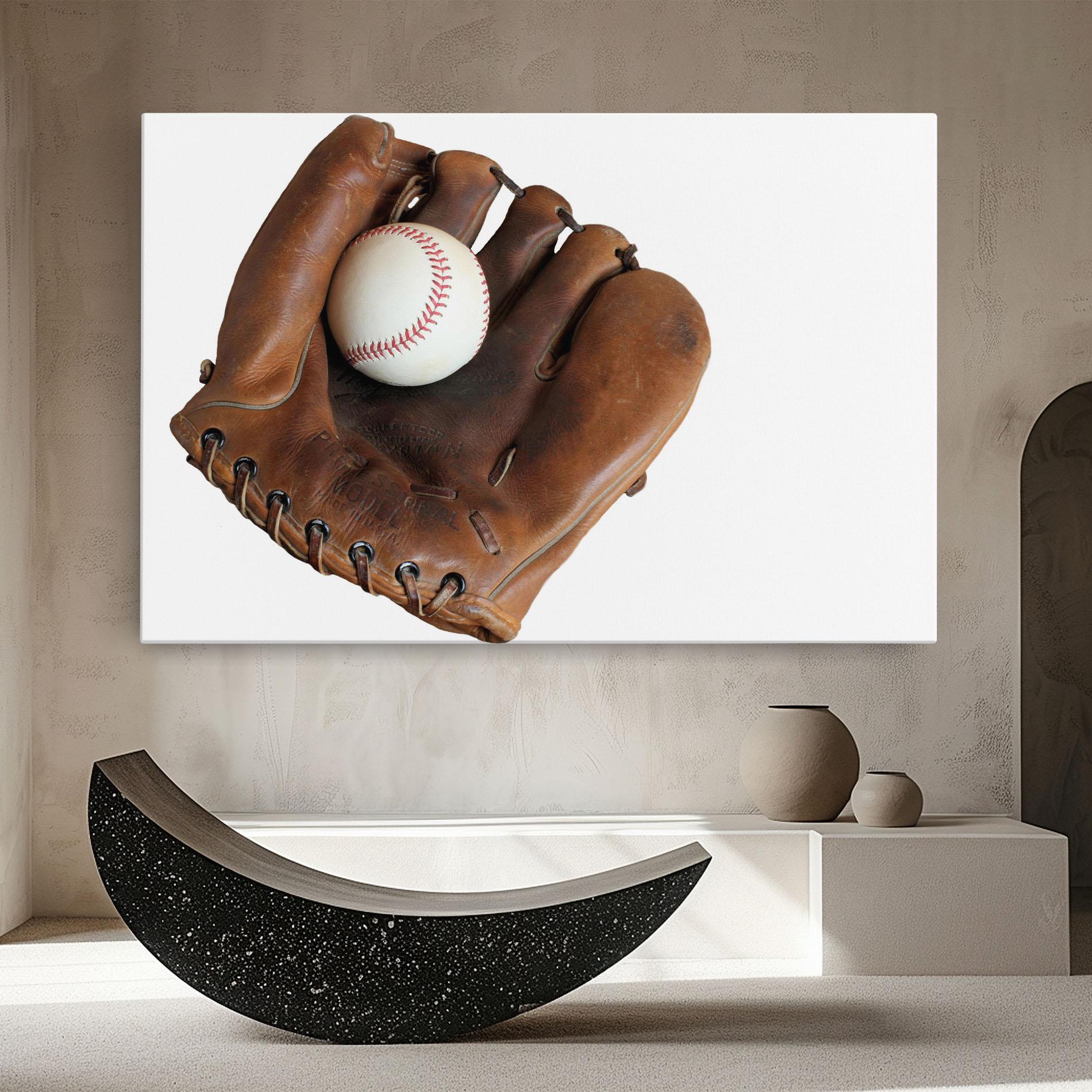 Vászonkép Holding Baseball Ball mockup 8