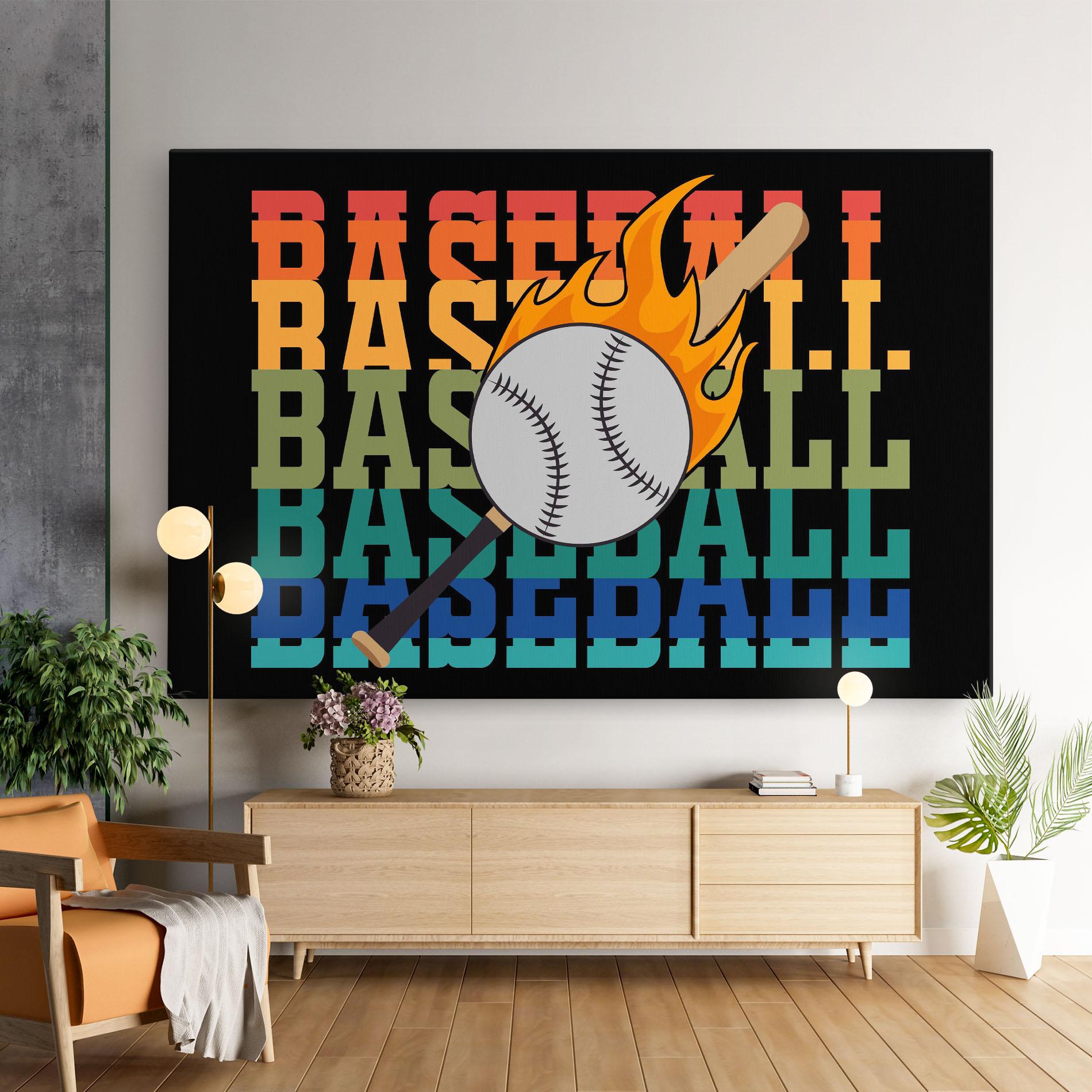 Vászonkép Baseball Color mockup 9