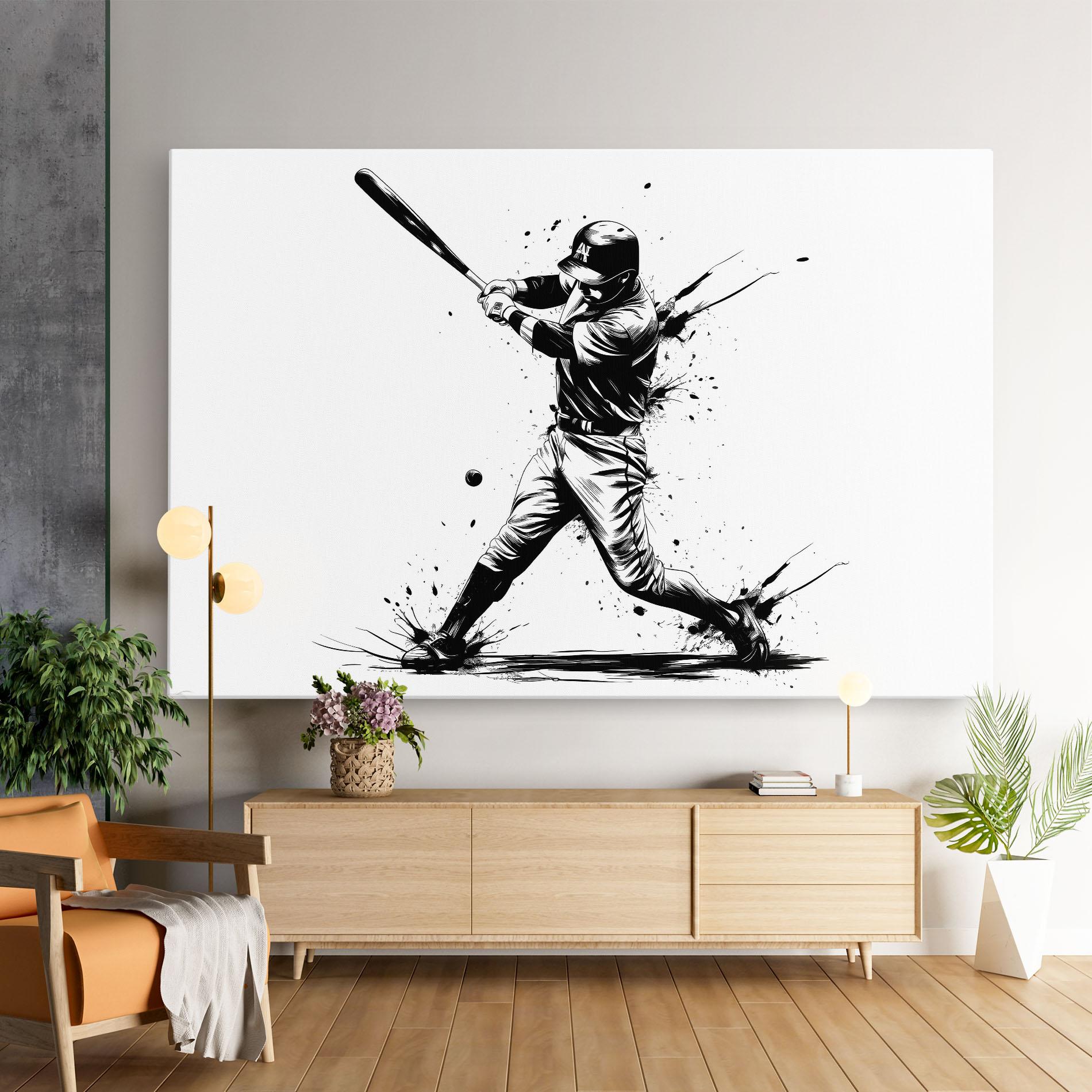 Vászonkép Baseball Splash mockup 9