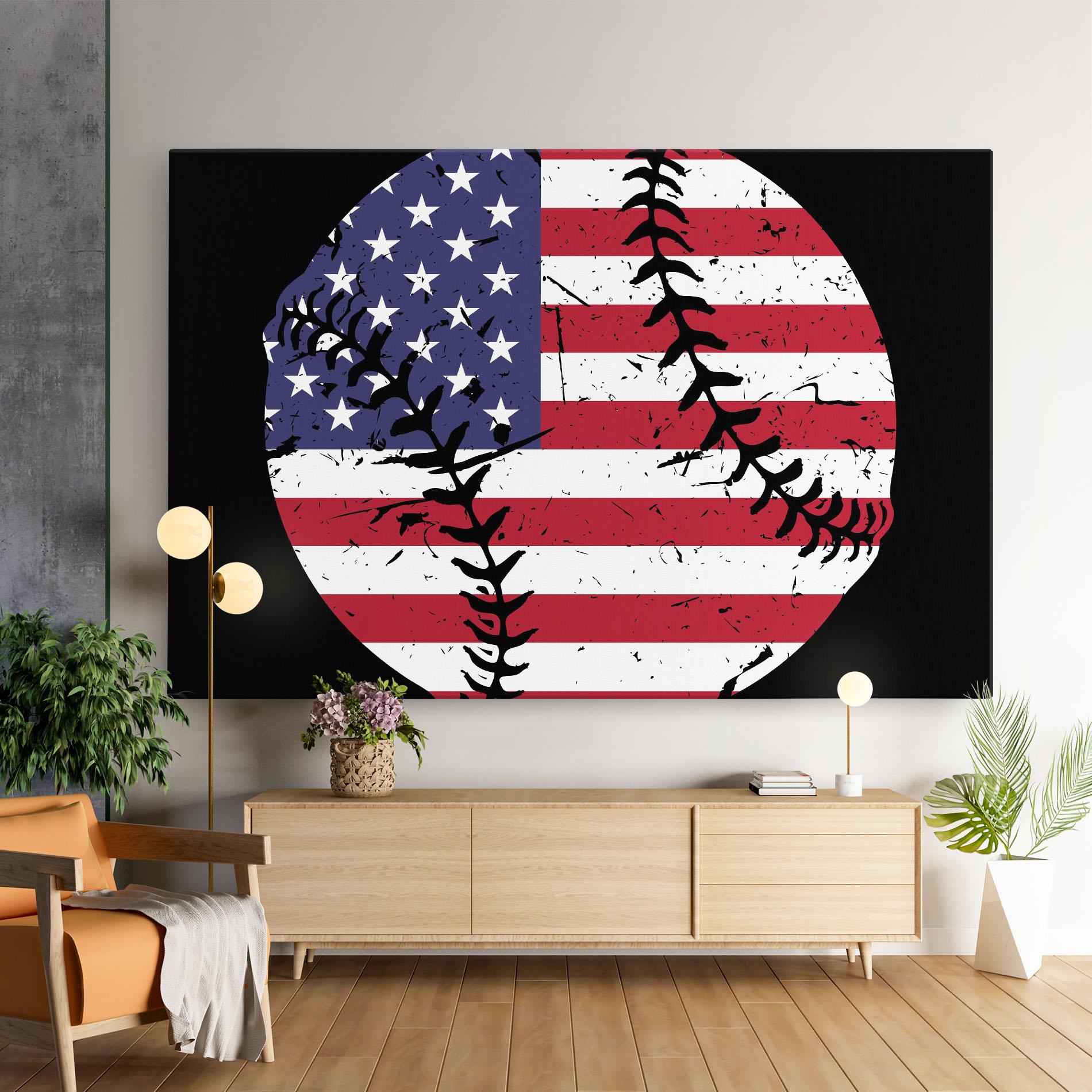 Vászonkép Baseball Usa mockup 9