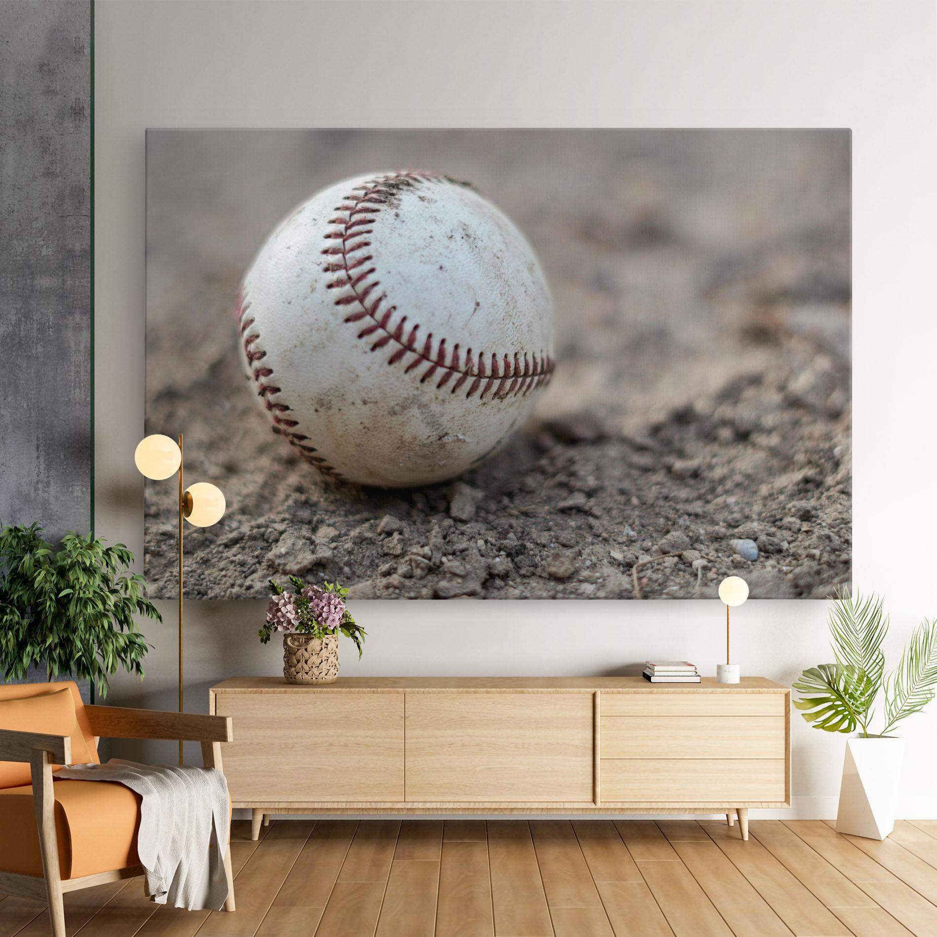 Vászonkép Dusty Baseball Ball mockup 9