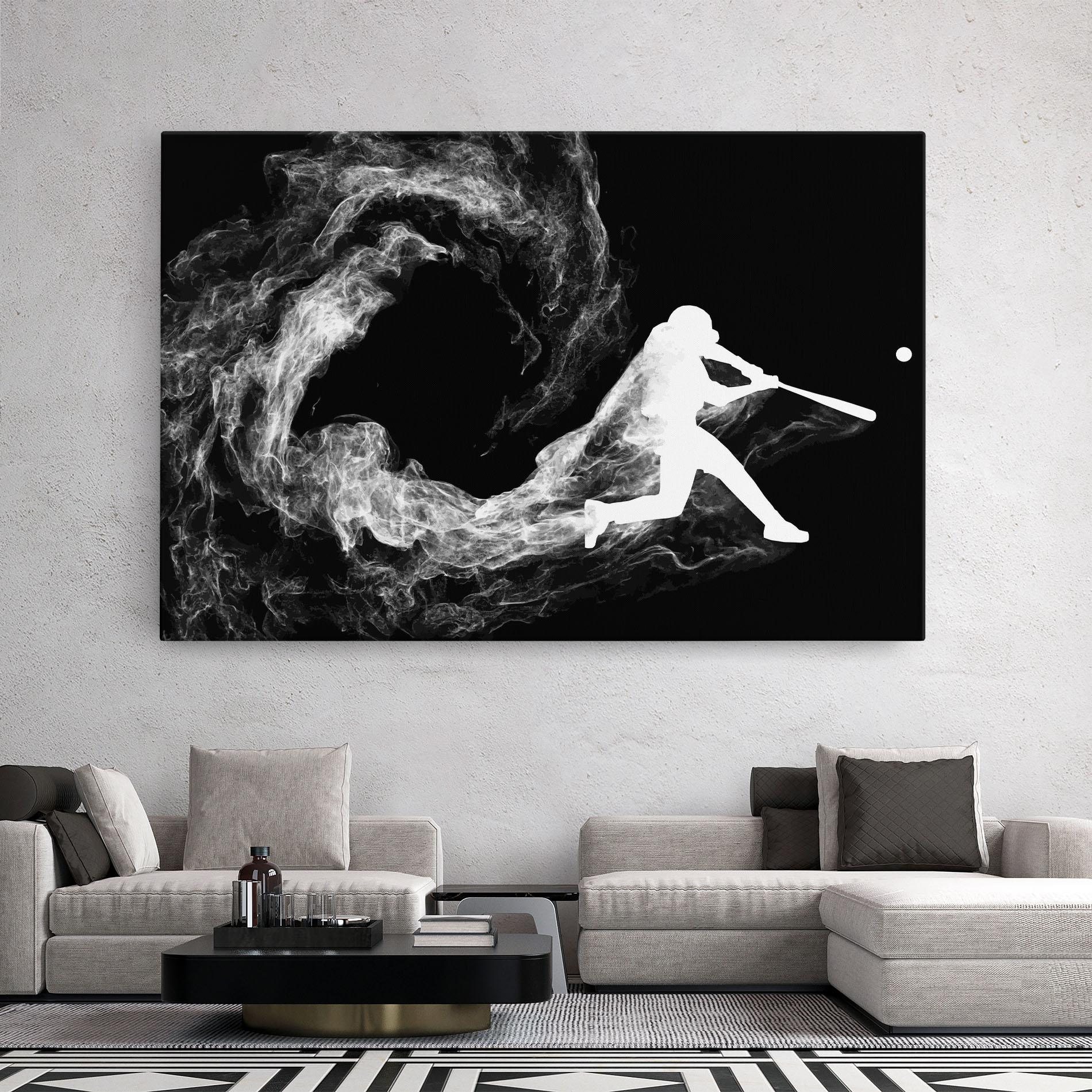 Vászonkép Baseball Smoke mockup 2