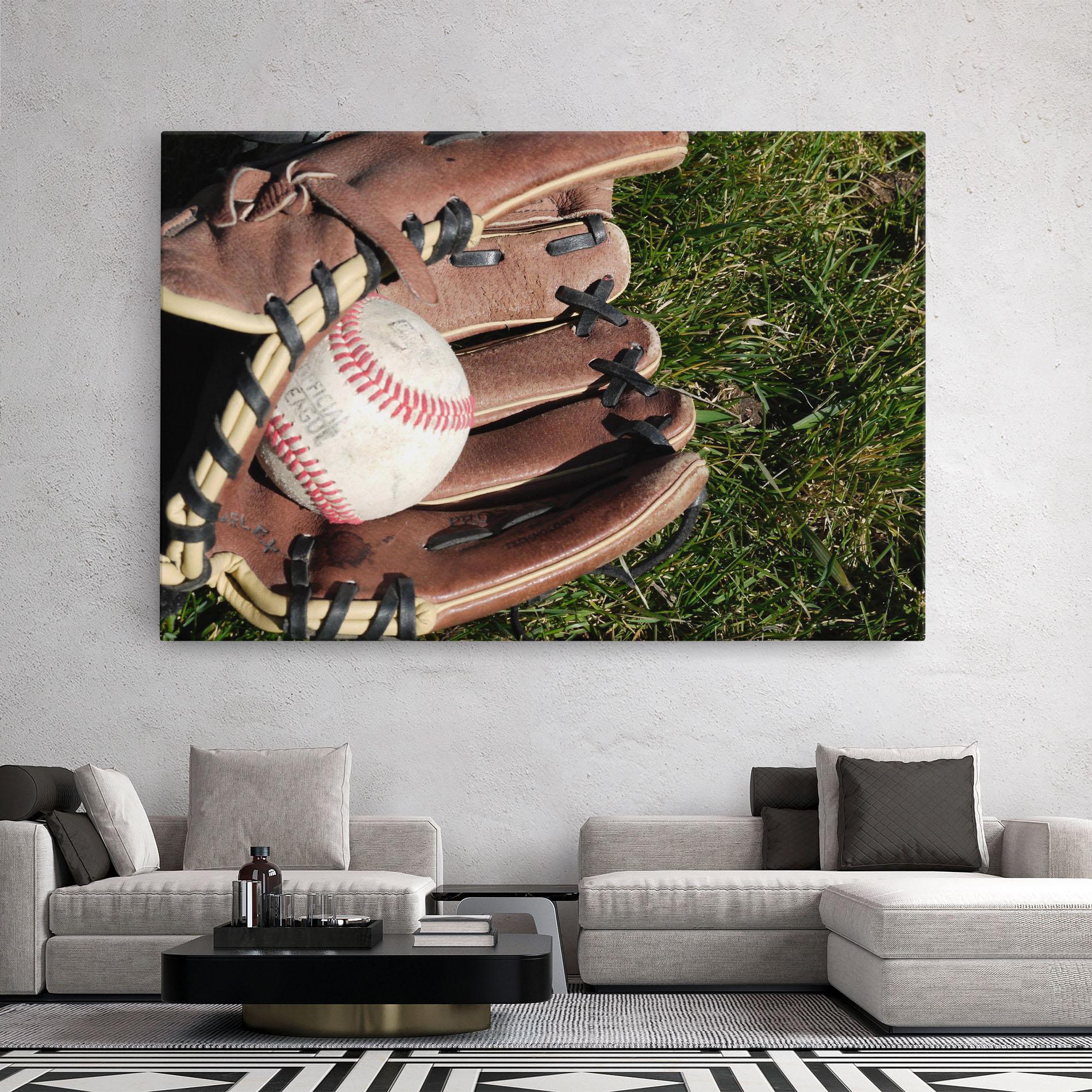 Vászonkép Brown Baseball Glove mockup 2