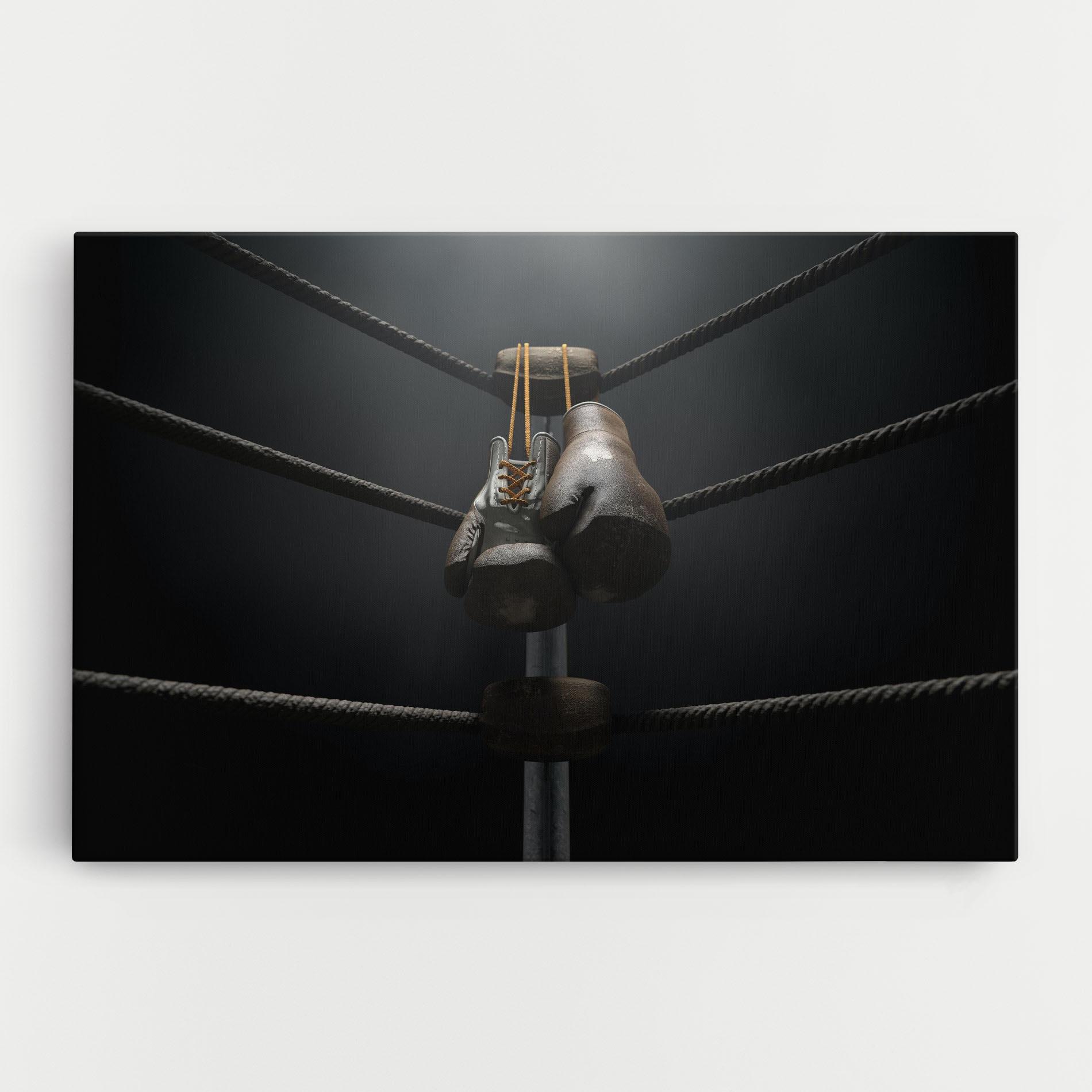 Vászonkép Black Boxing Glove mockup 0