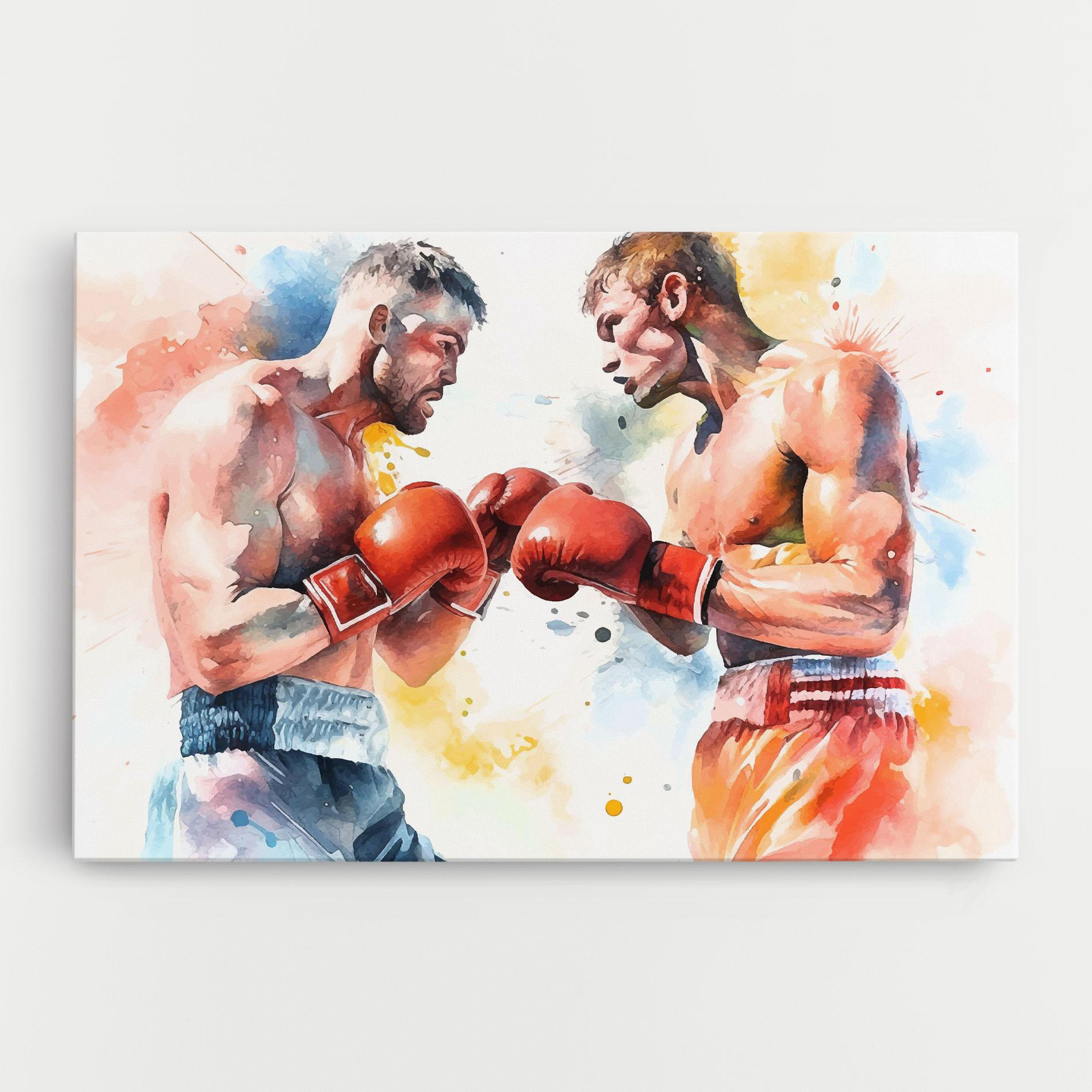 Vászonkép Boxing Match Art mockup 0