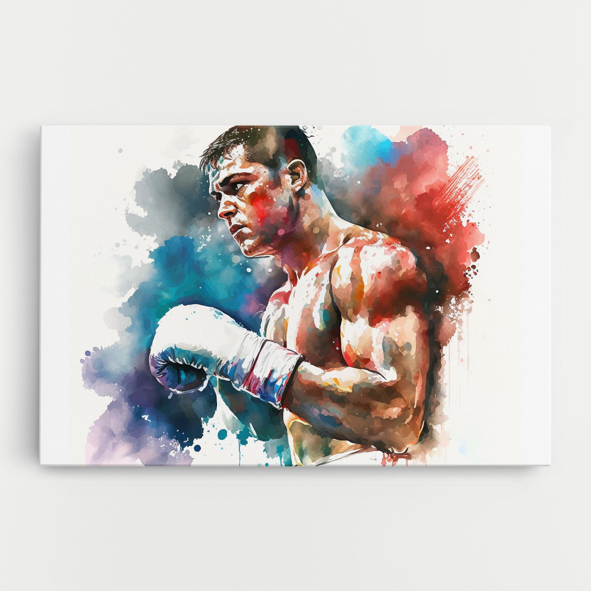 Vászonkép Boxing Red Blue mockup 0