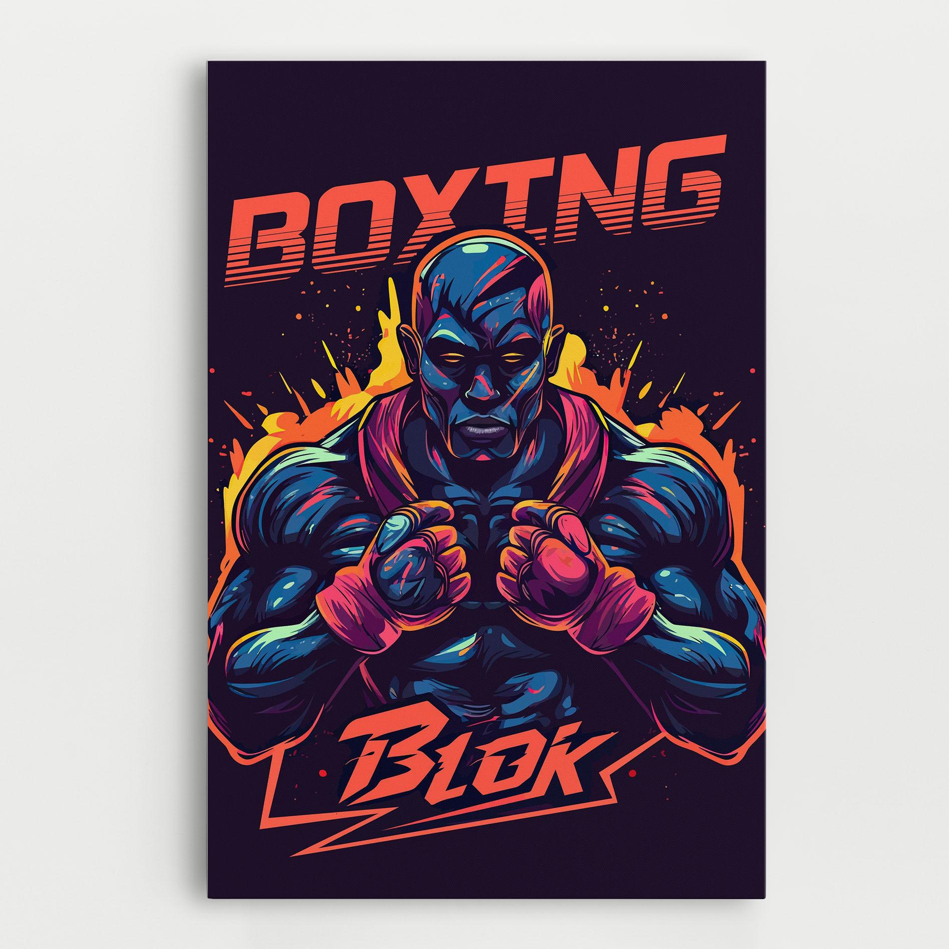 Vászonkép Boxing Blok mockup 0