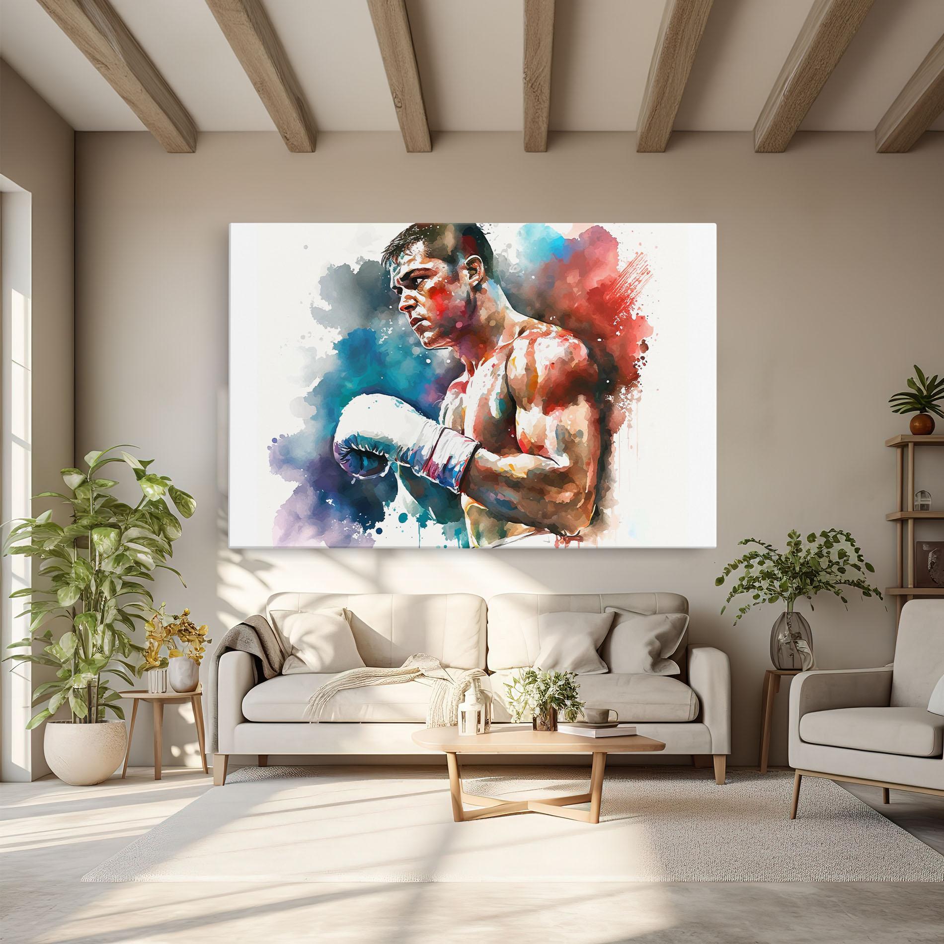 Vászonkép Boxing Red Blue mockup 6