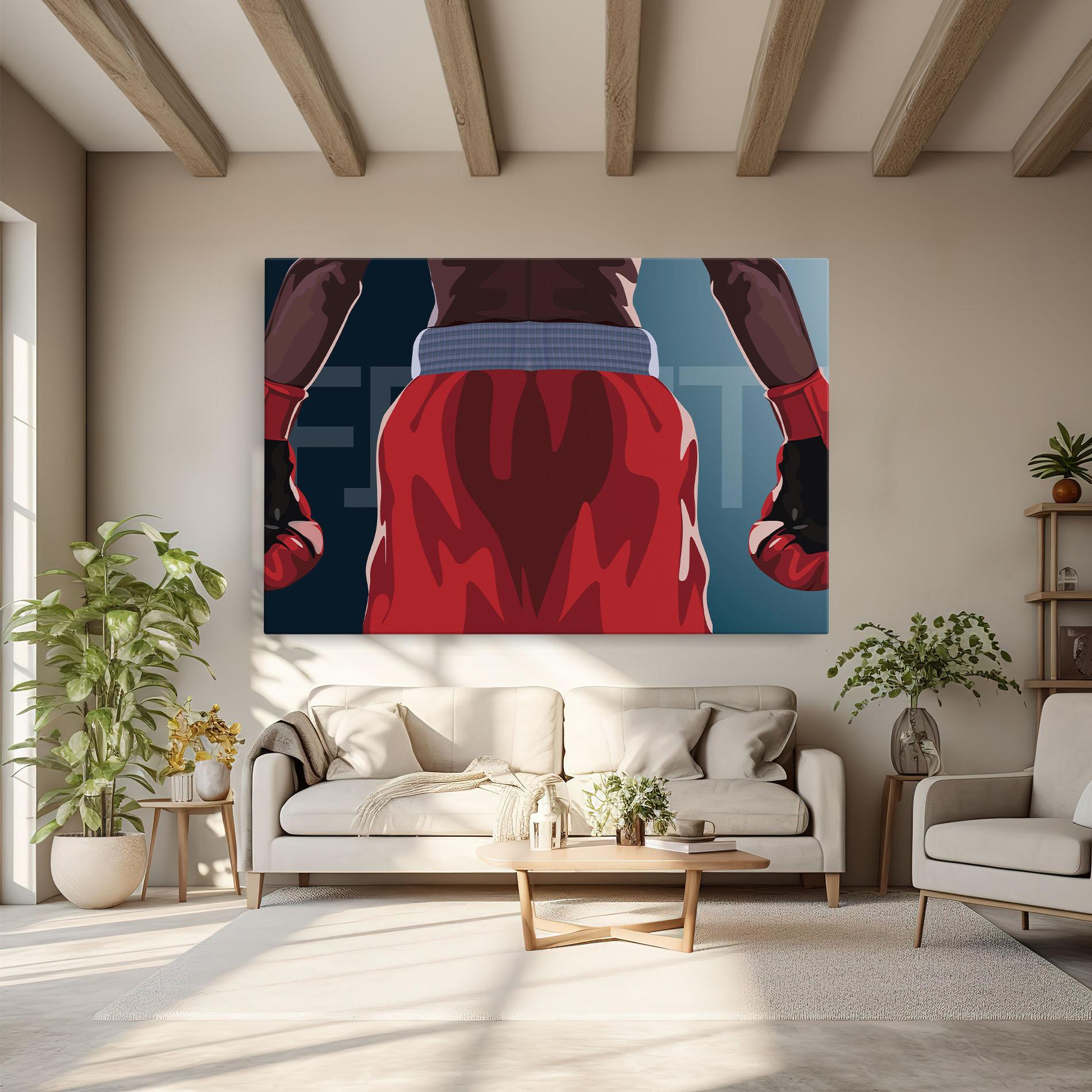 Vászonkép Fight Box mockup 6