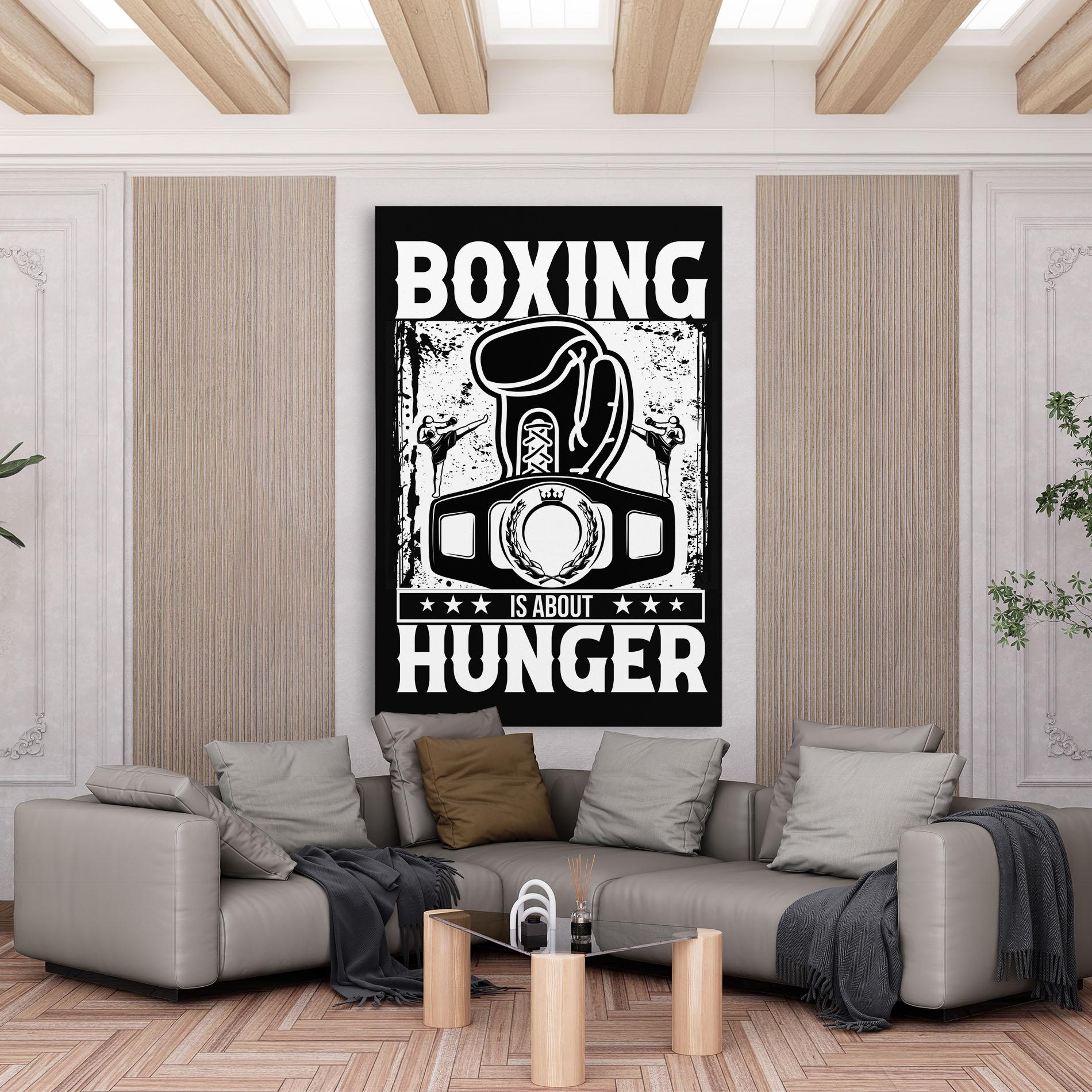 Vászonkép Boxing Hunger mockup 6