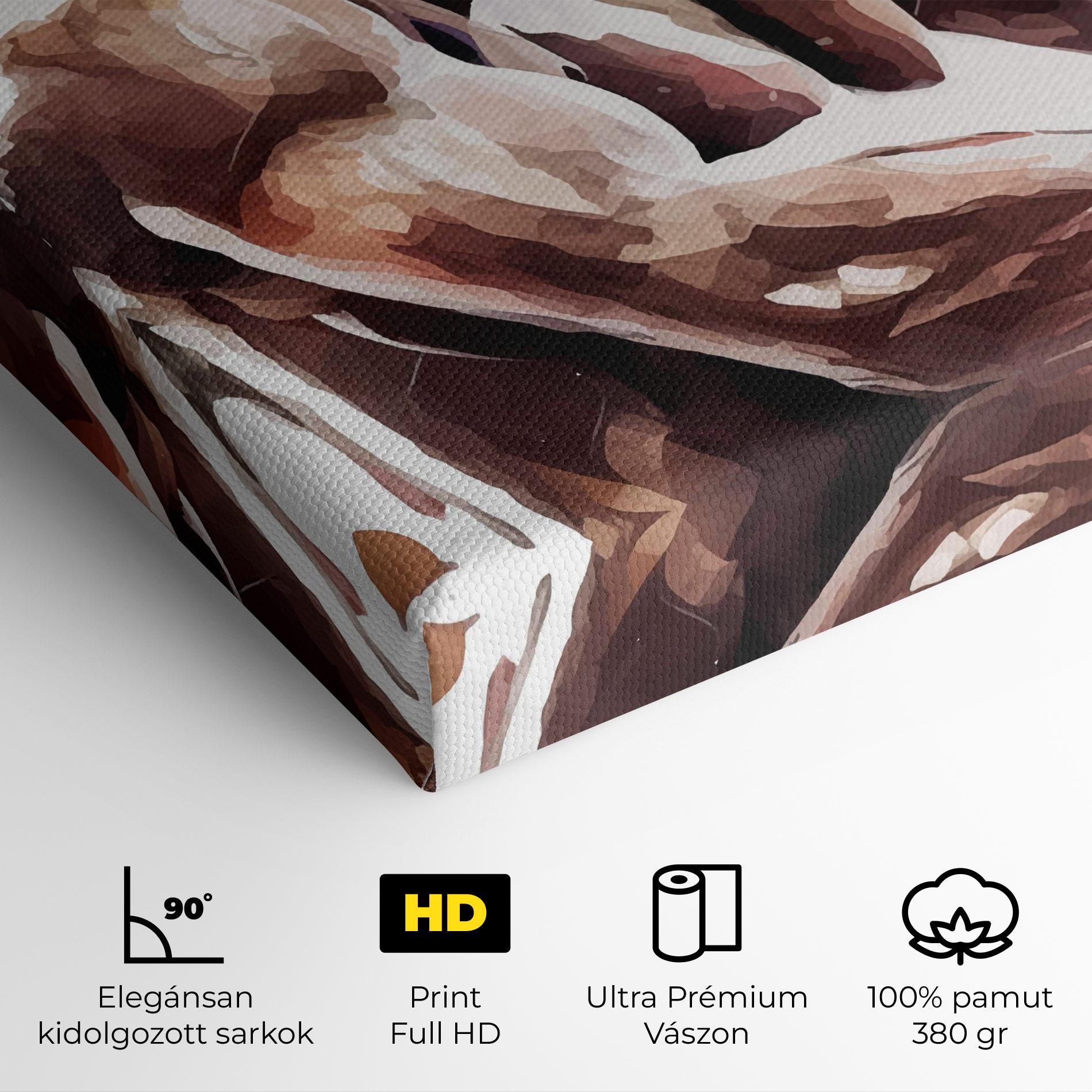 Vászonkép Boxing Cream Green mockup 4