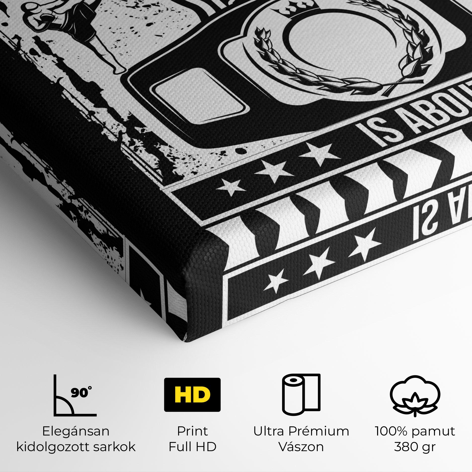 Vászonkép Boxing Hunger mockup 4