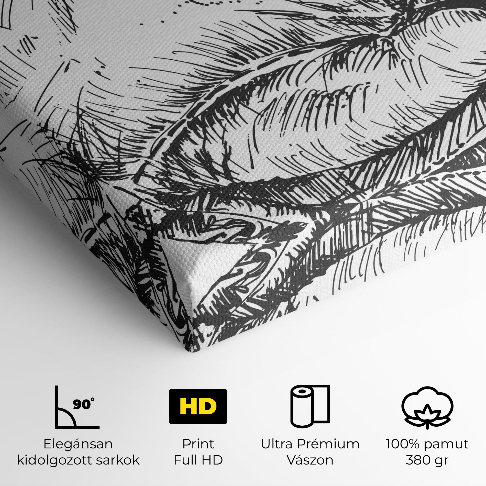 Vászonkép Grey Line Glove mockup 4