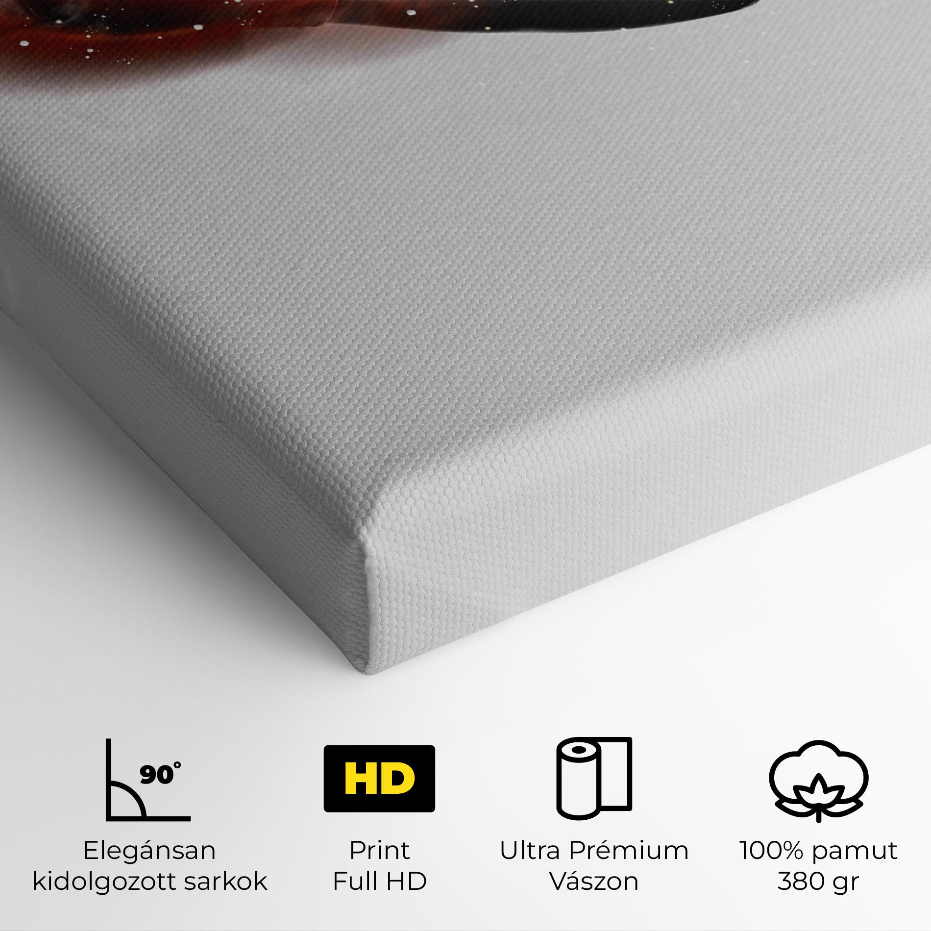 Vászonkép Red Smoke Box mockup 4