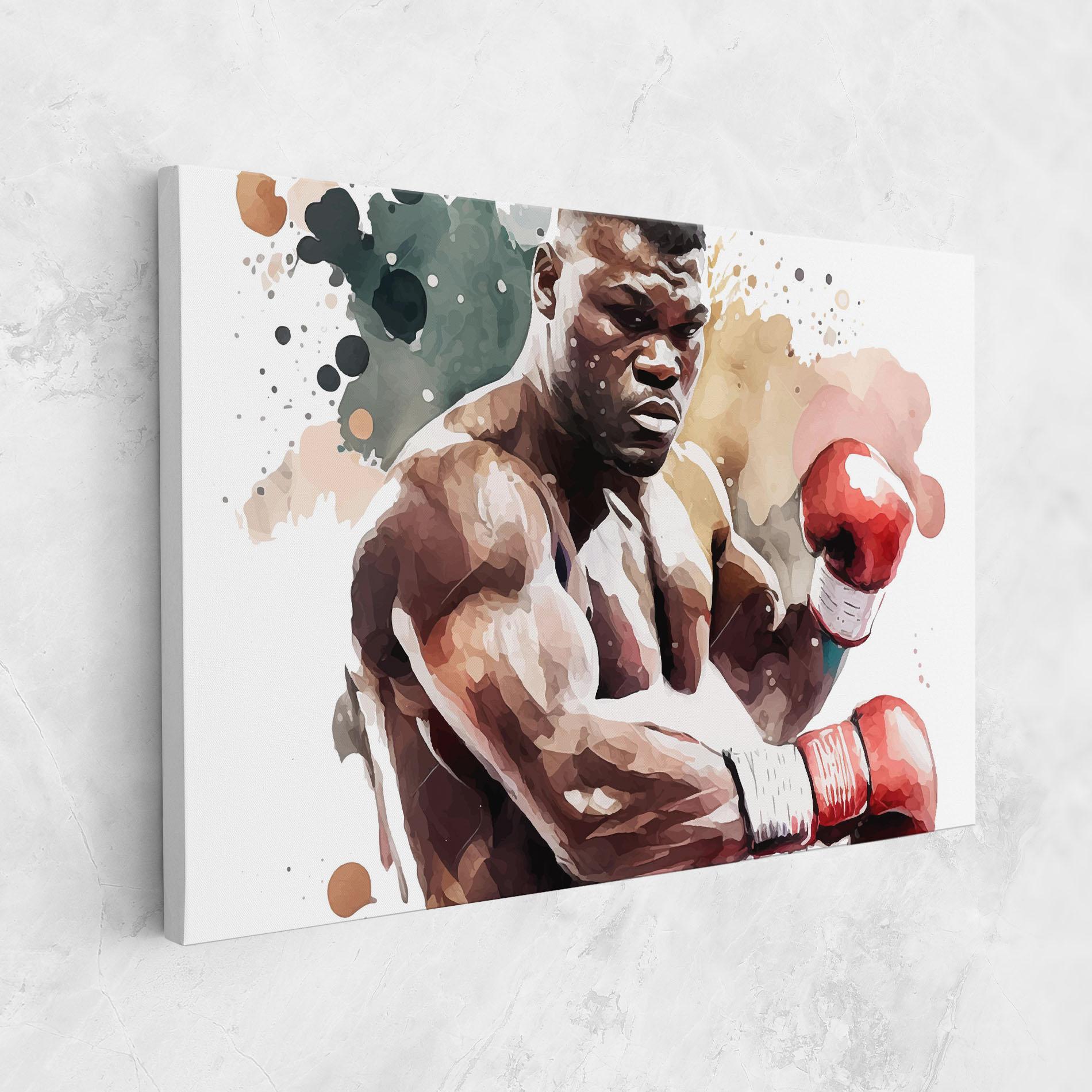 Vászonkép Boxing Cream Green mockup 1