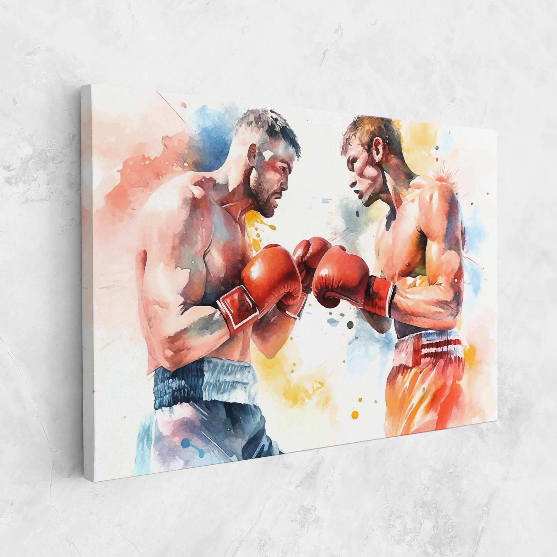 Vászonkép Boxing Match Art mockup 1