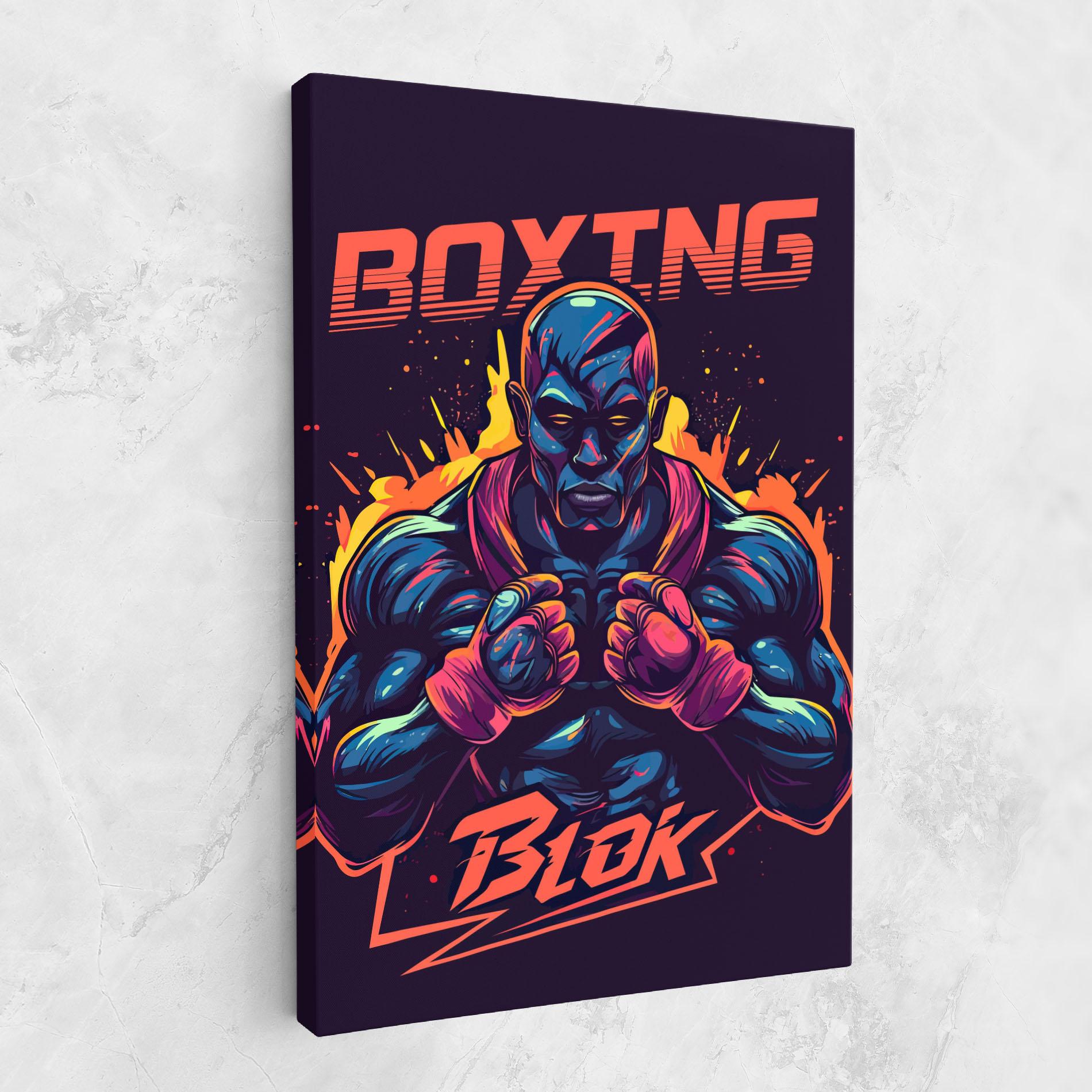 Vászonkép Boxing Blok mockup 1