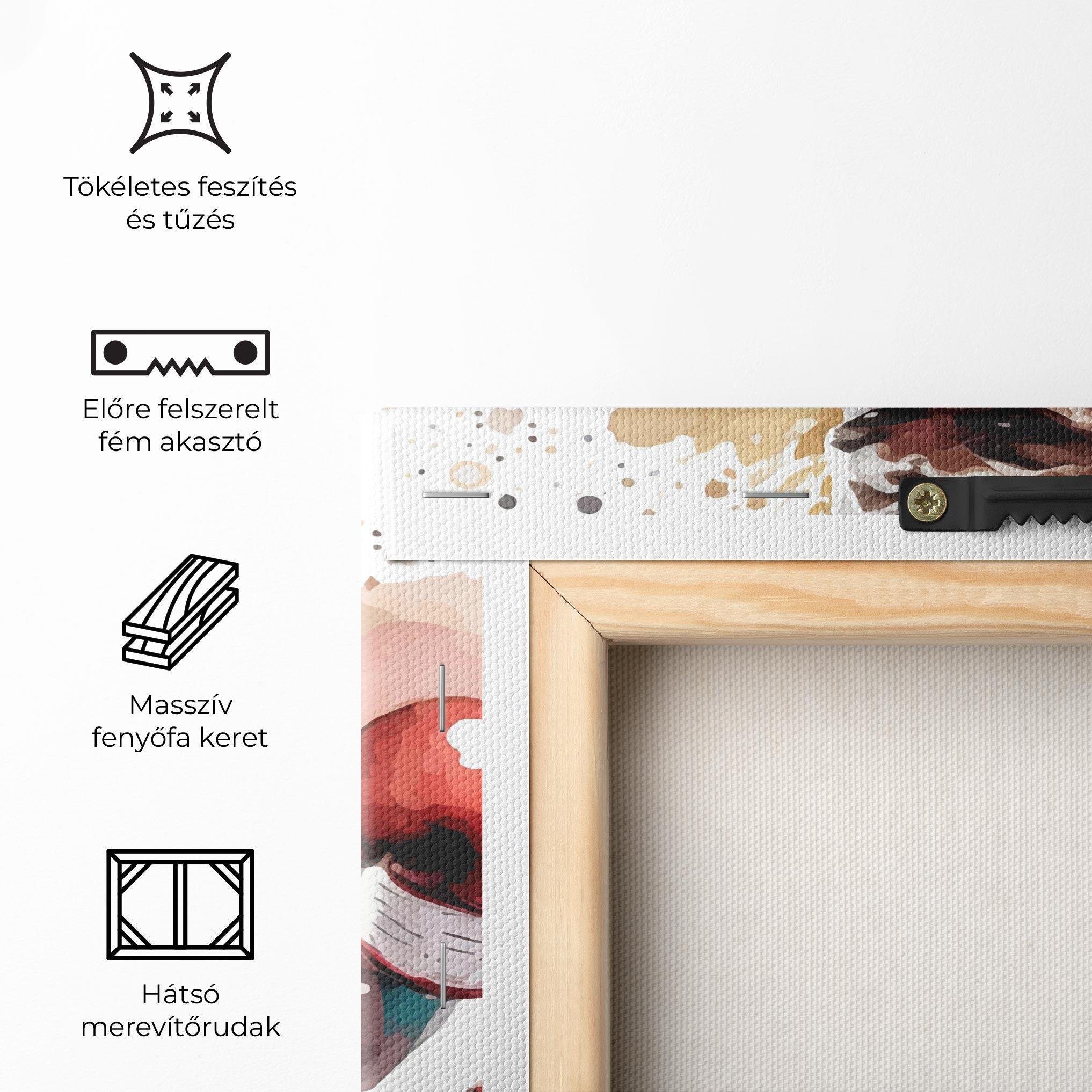 Vászonkép Boxing Cream Green mockup 5