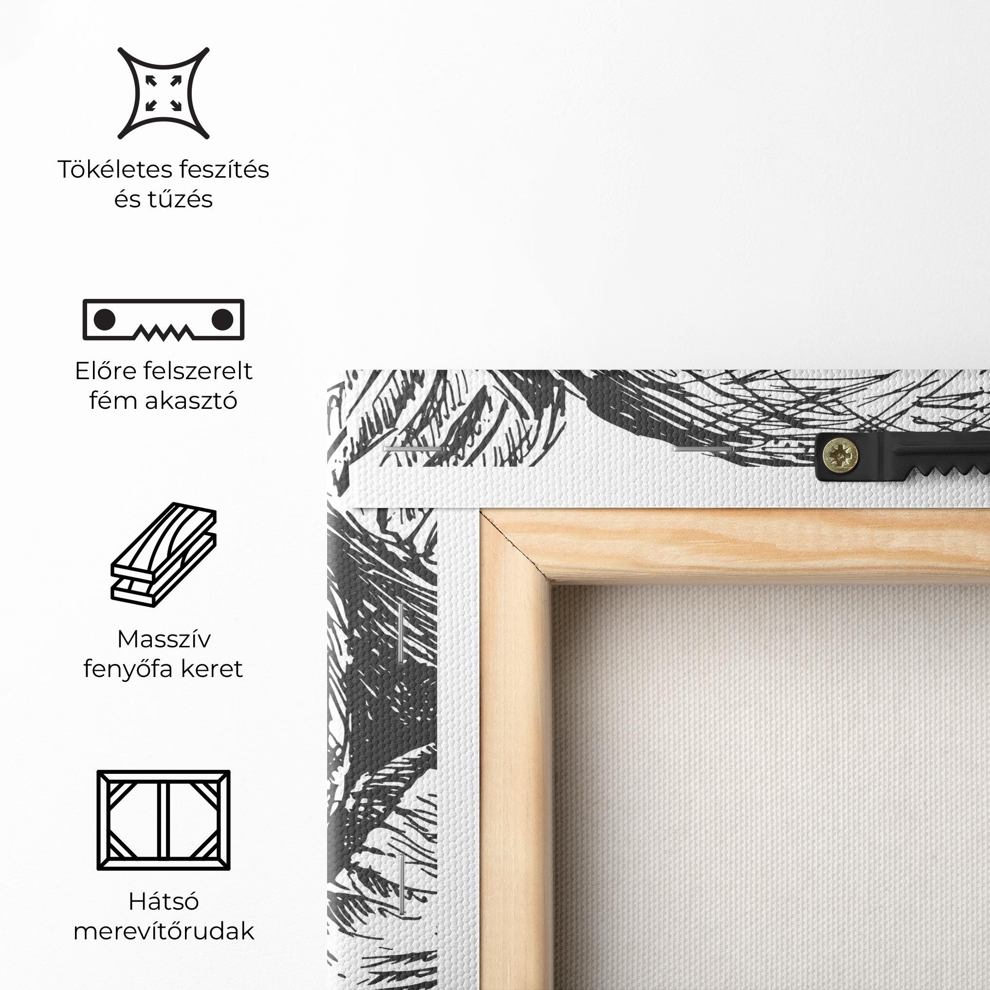 Vászonkép Grey Line Glove mockup 5