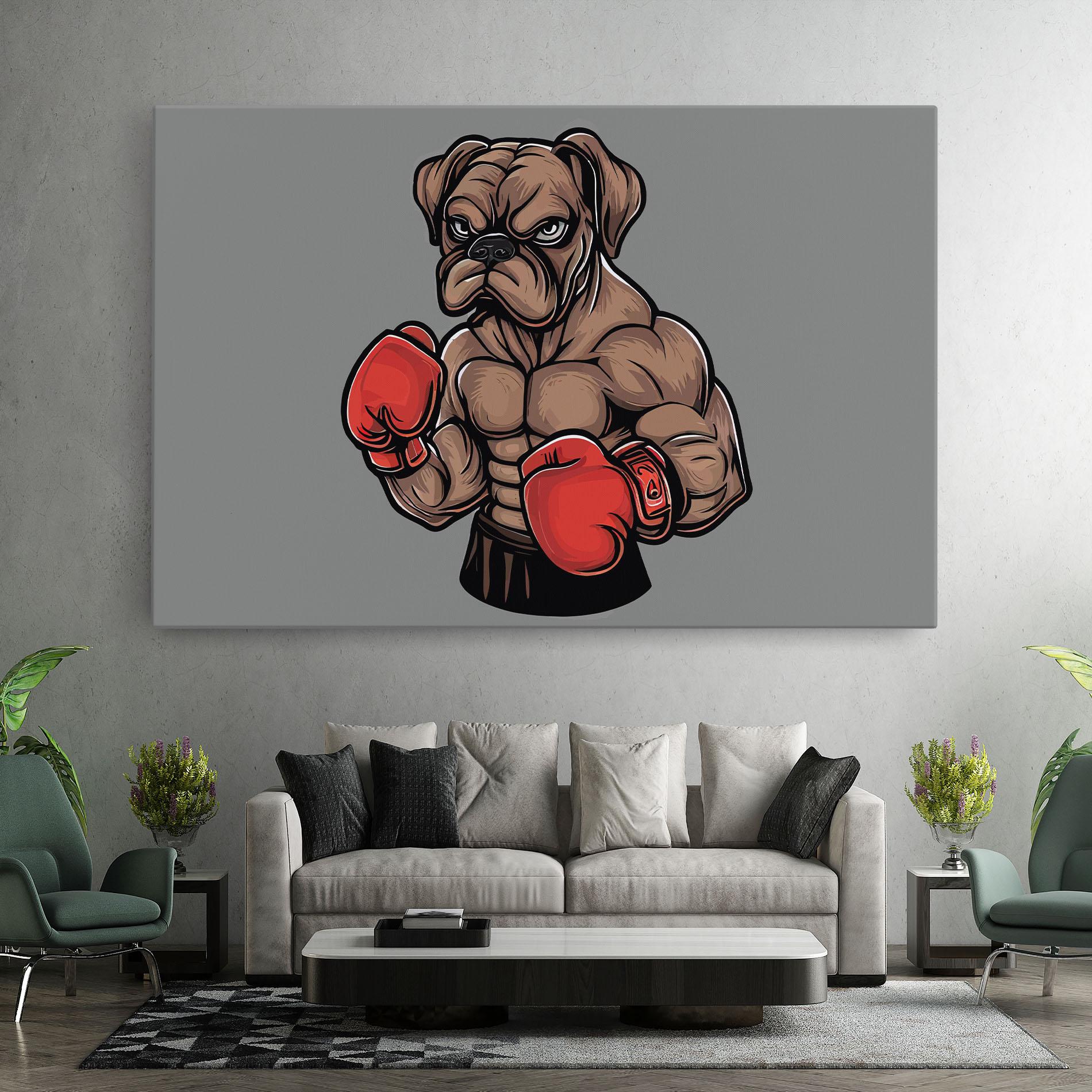 Vászonkép Boxer Dog mockup 7