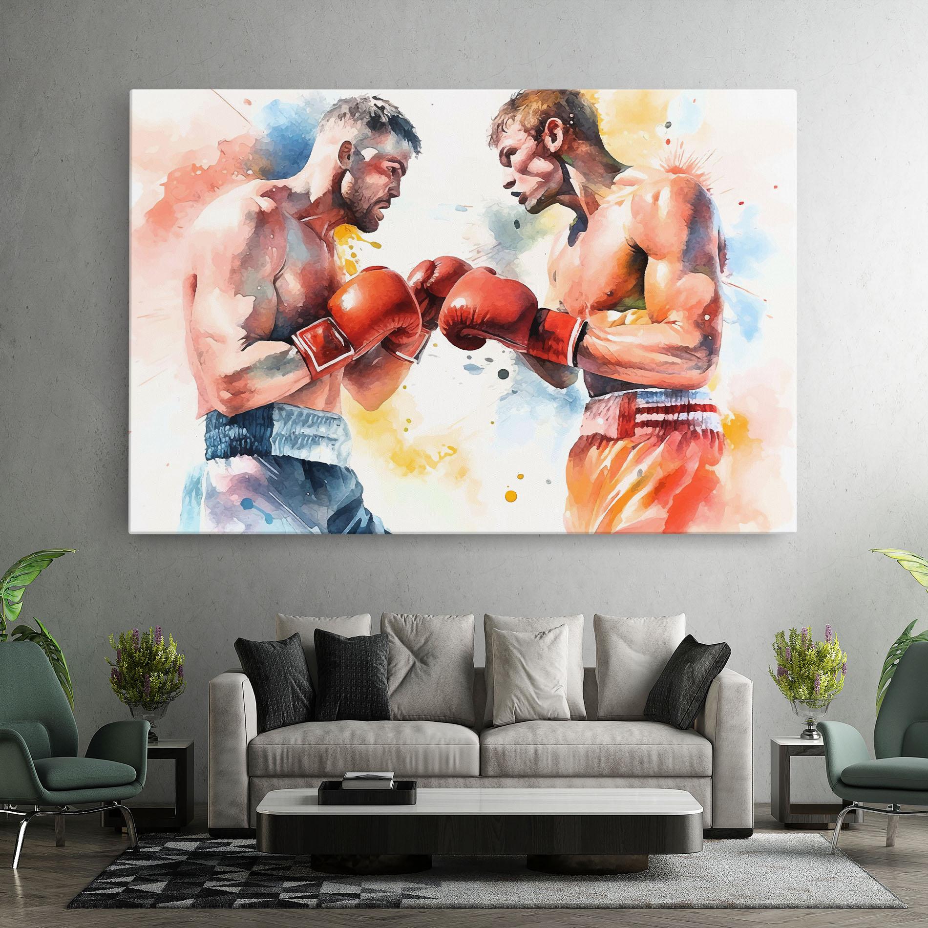 Vászonkép Boxing Match Art mockup 7