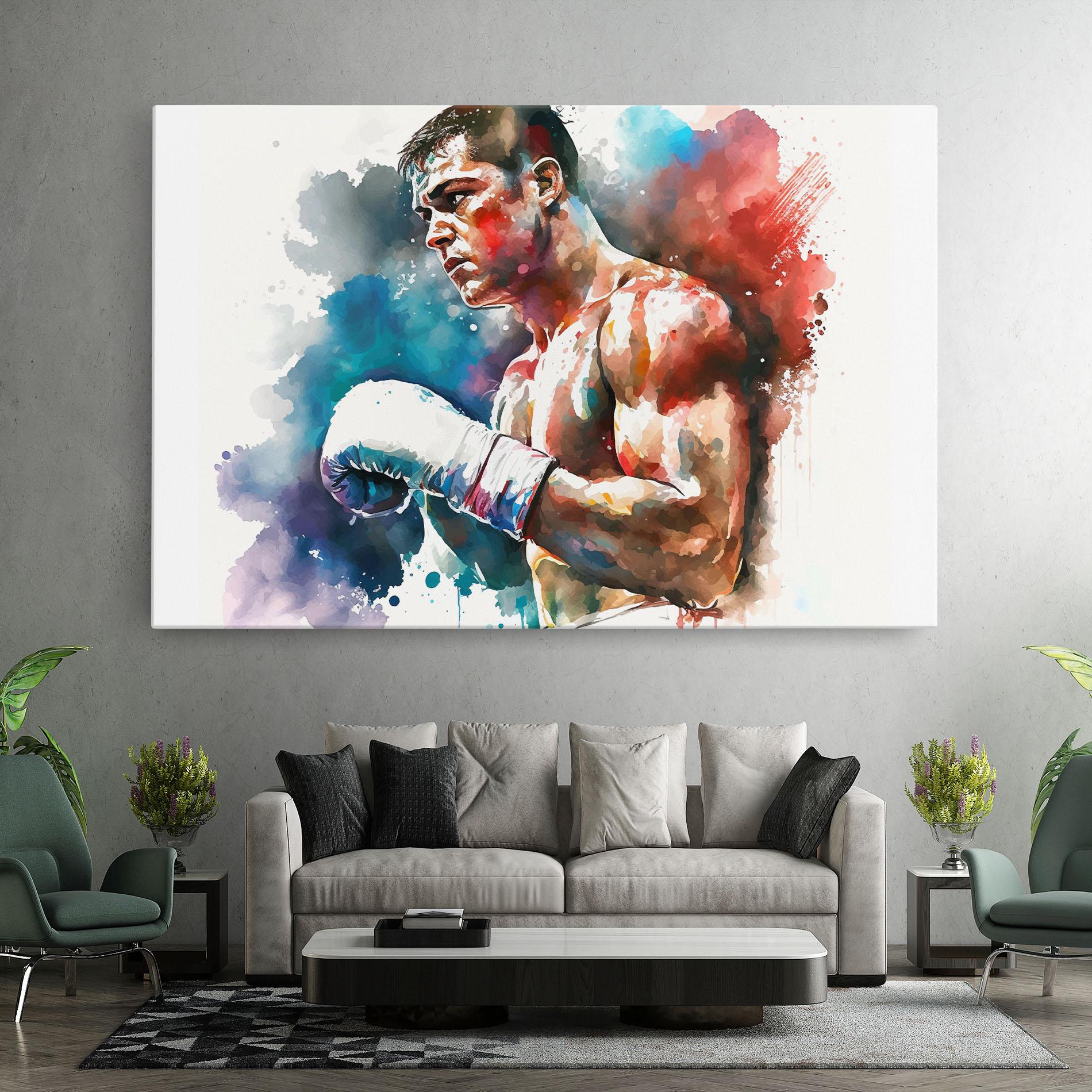 Vászonkép Boxing Red Blue mockup 7