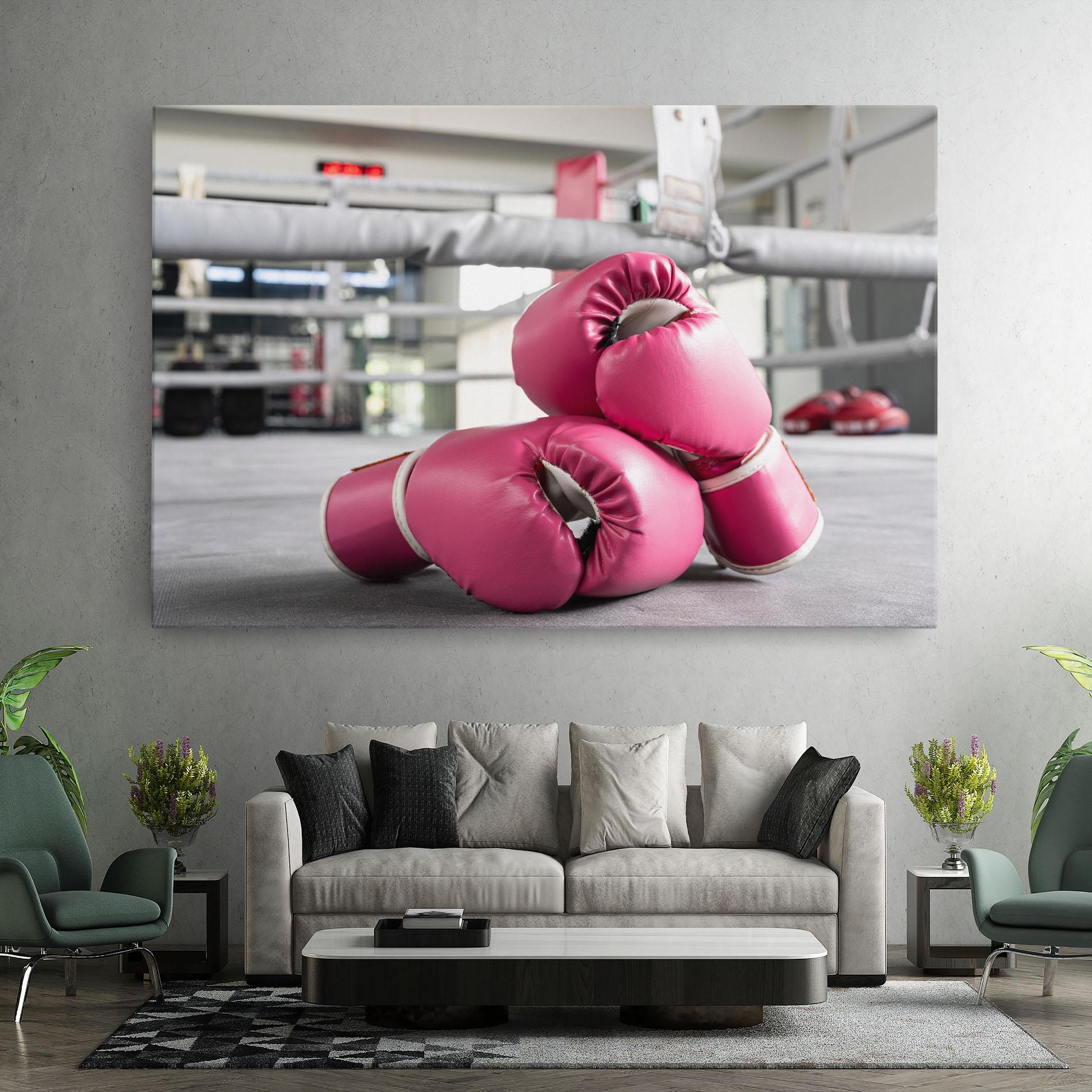 Vászonkép Pink Boxing Gloves mockup 7