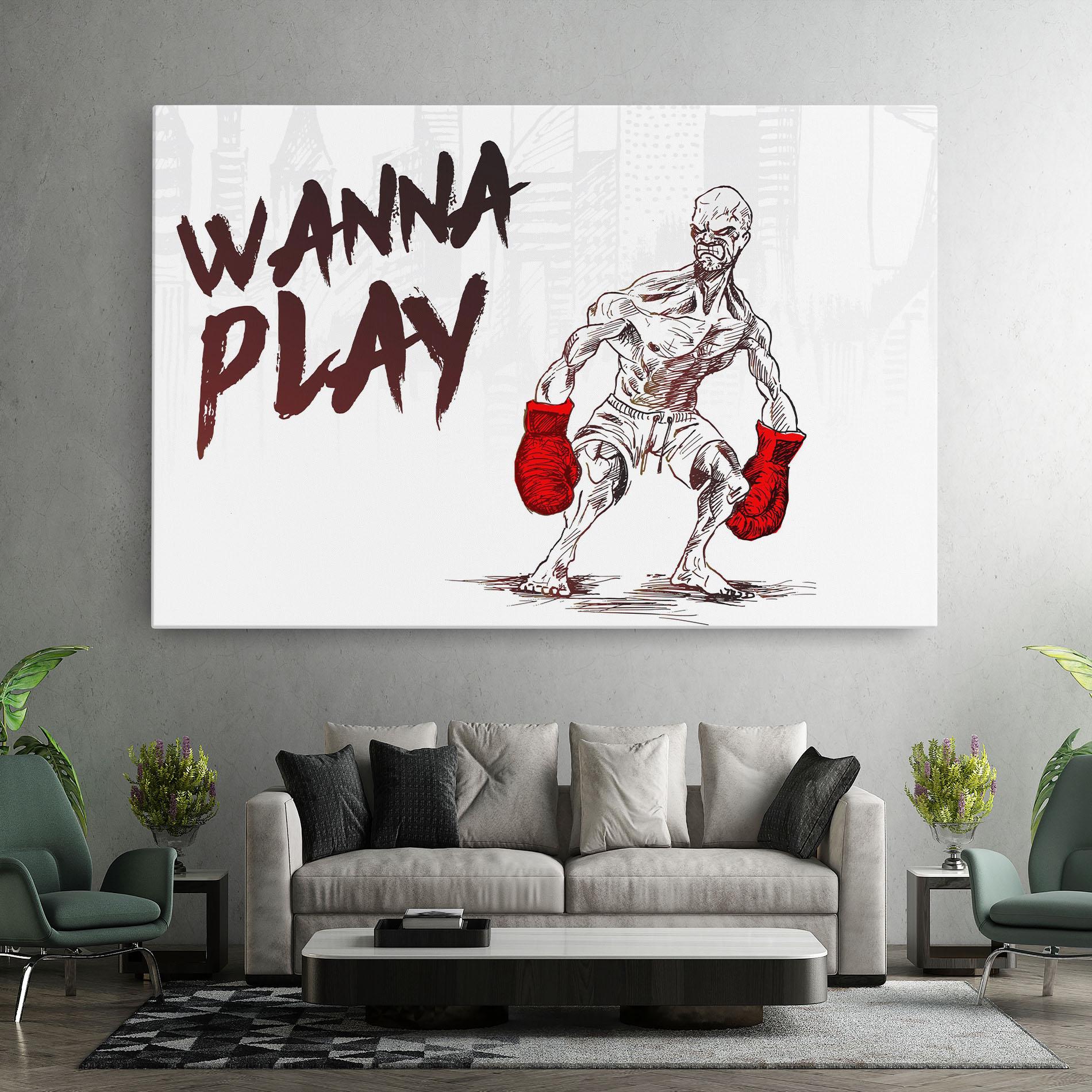 Vászonkép Wanna Play Box mockup 7
