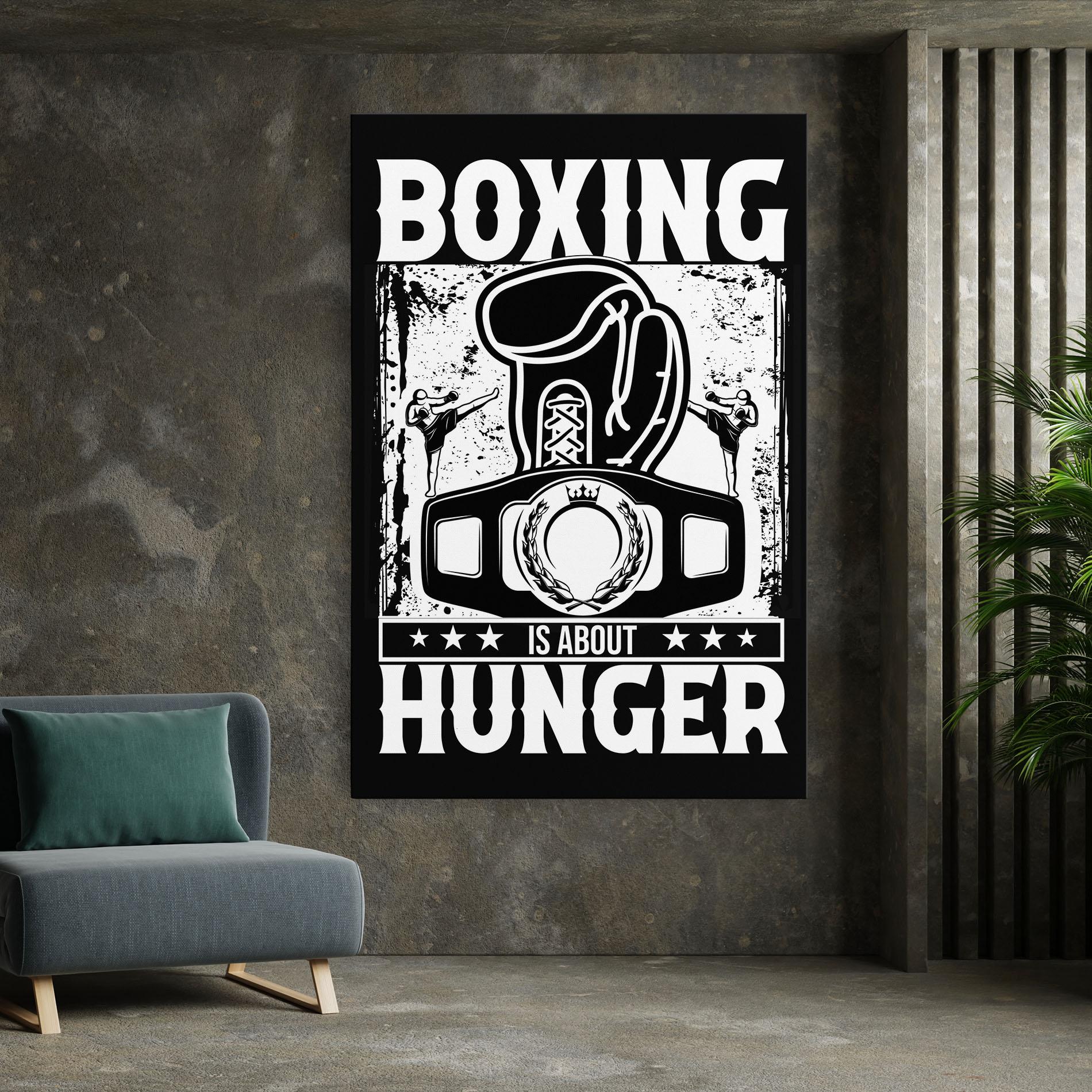 Vászonkép Boxing Hunger mockup 7