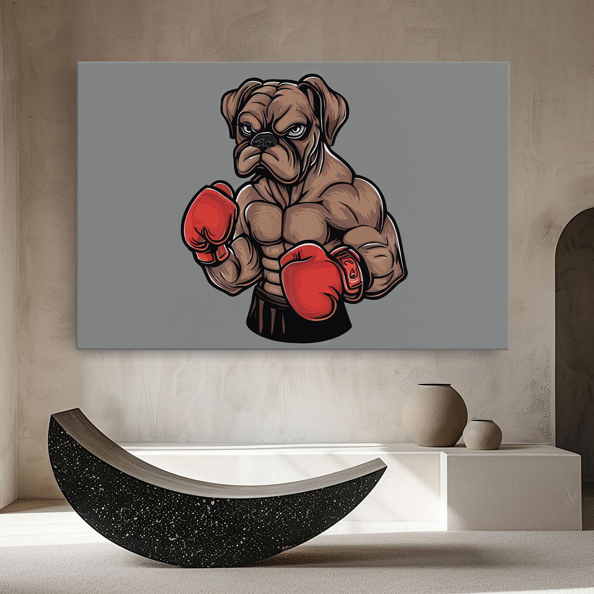 Vászonkép Boxer Dog mockup 8