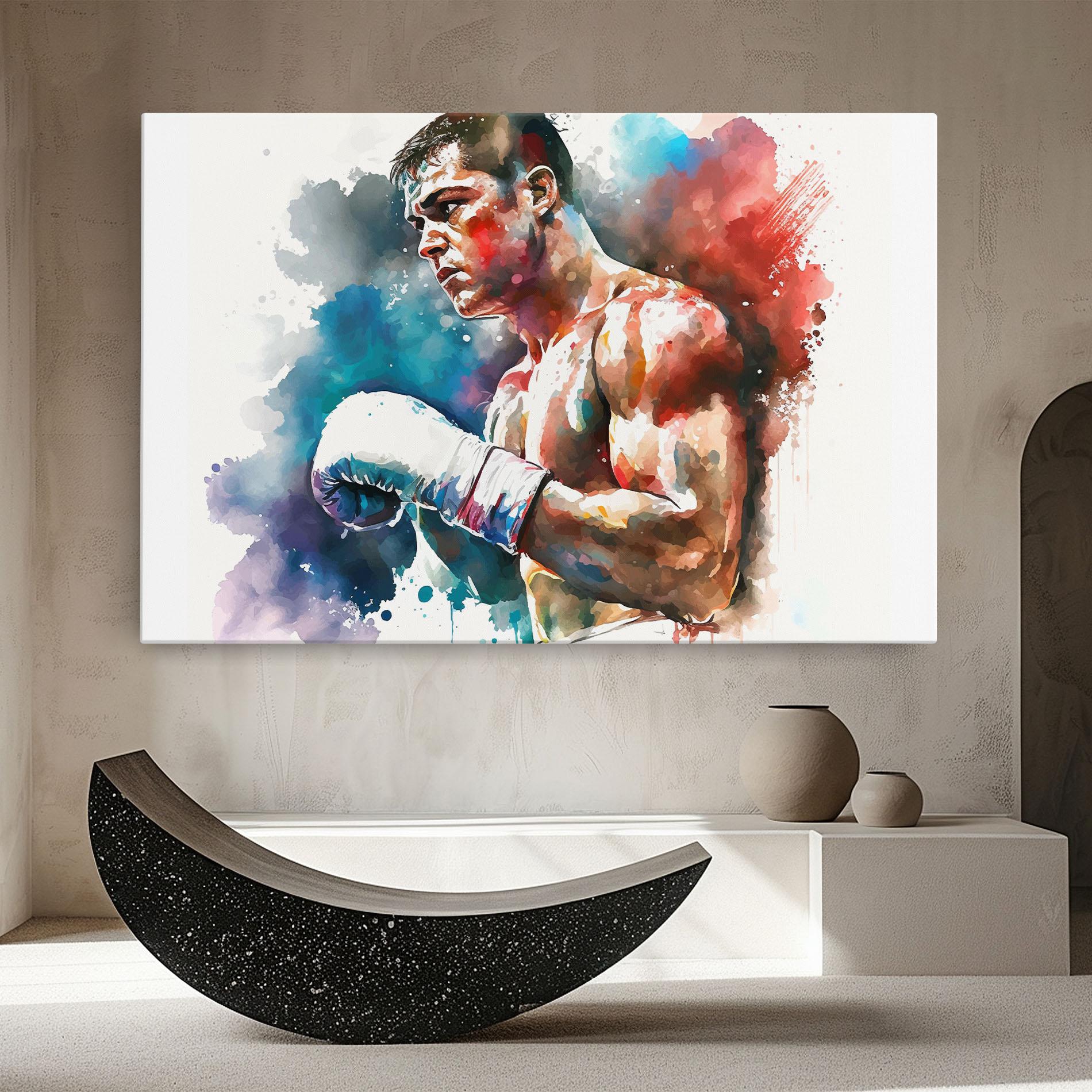 Vászonkép Boxing Red Blue mockup 8