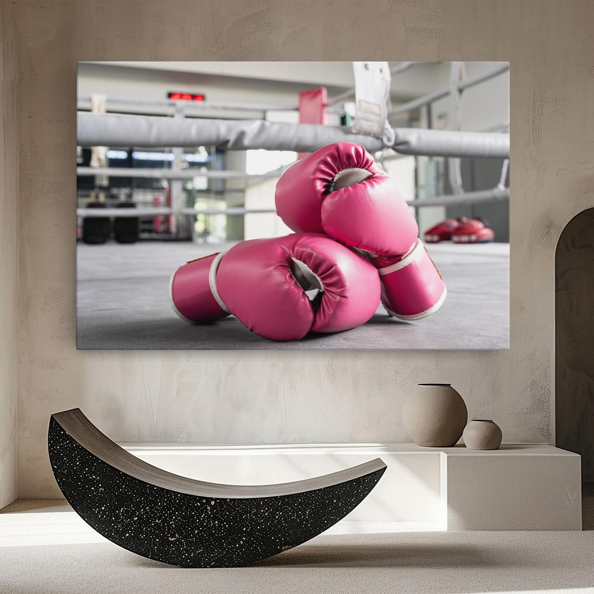 Vászonkép Pink Boxing Gloves mockup 8