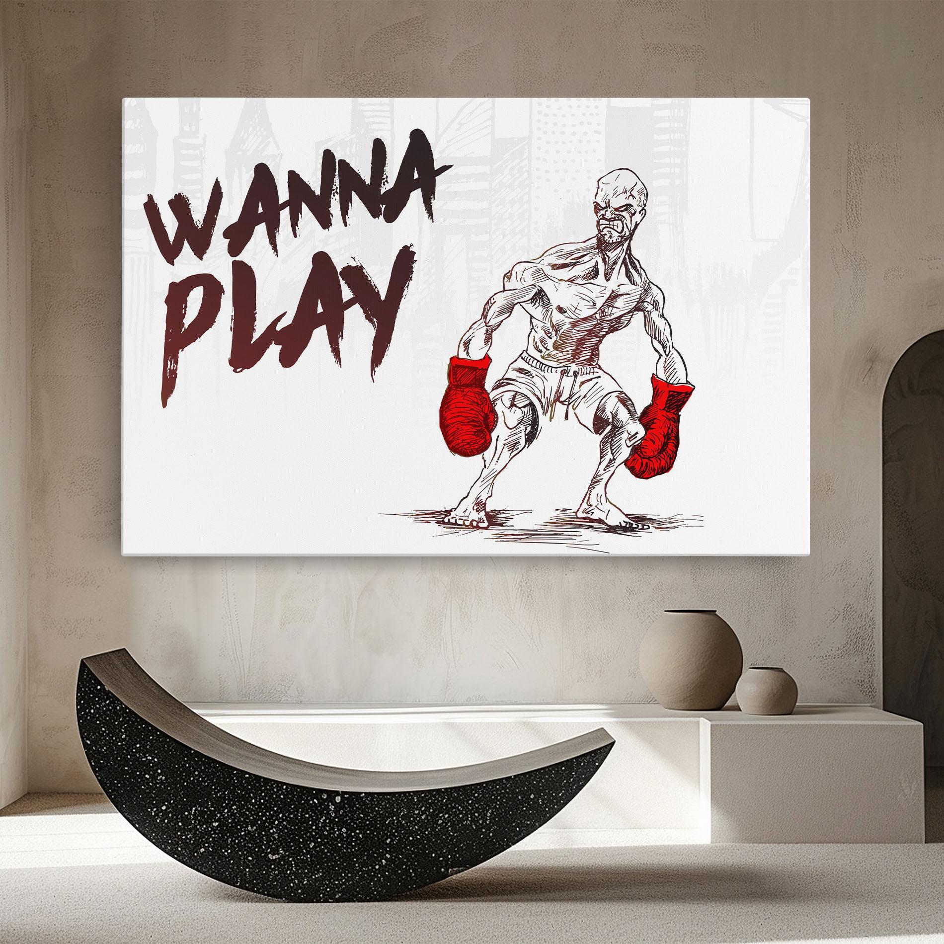 Vászonkép Wanna Play Box mockup 8