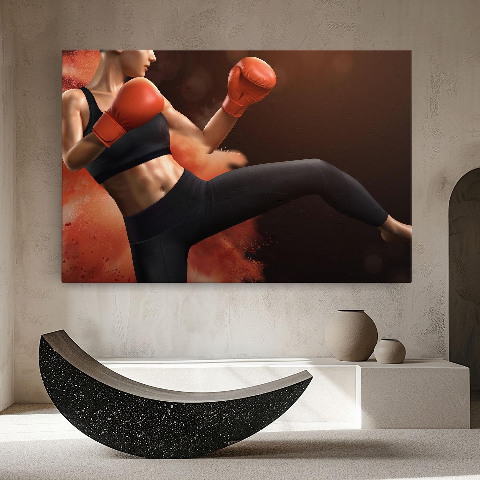 Vászonkép Woman Box mockup 8