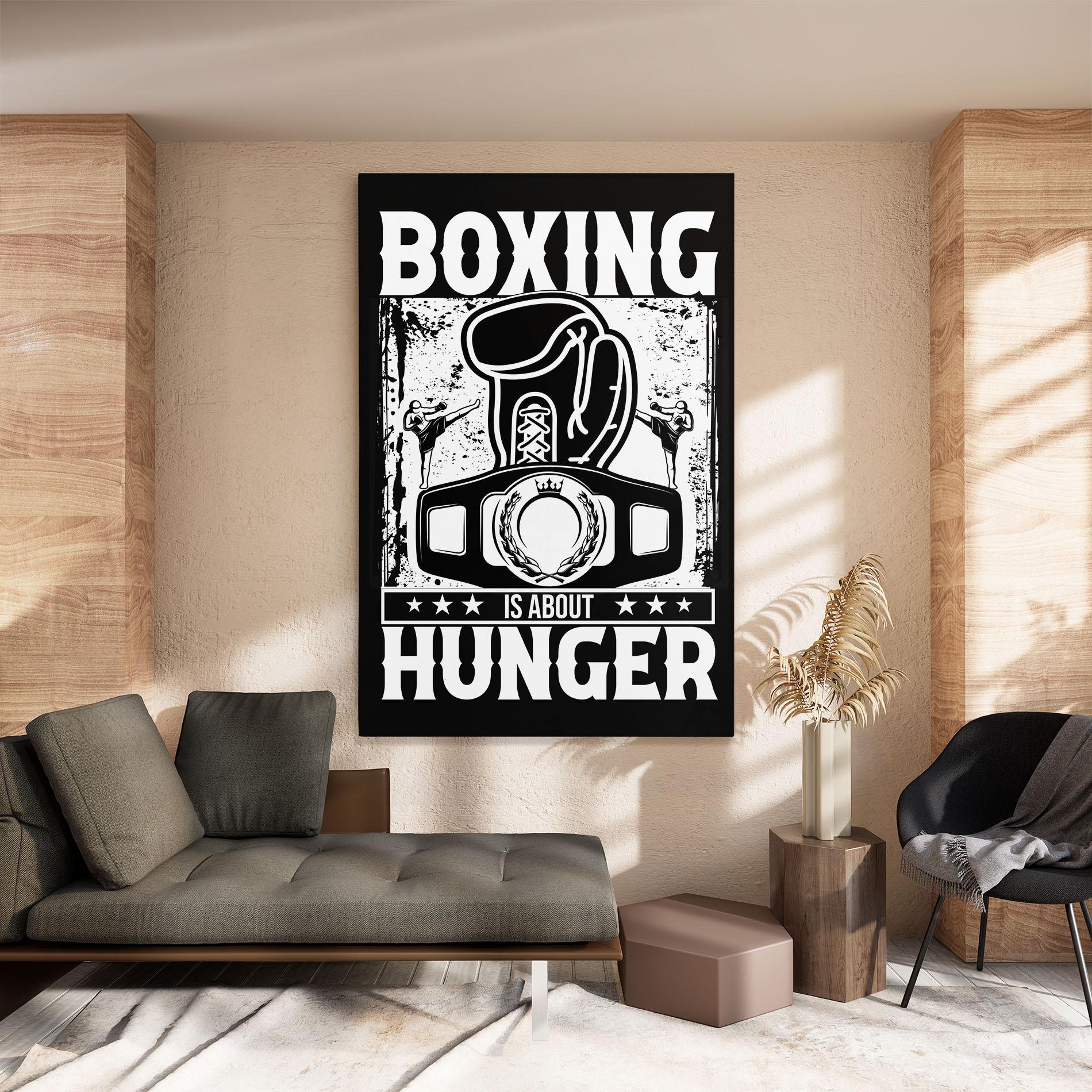 Vászonkép Boxing Hunger mockup 8