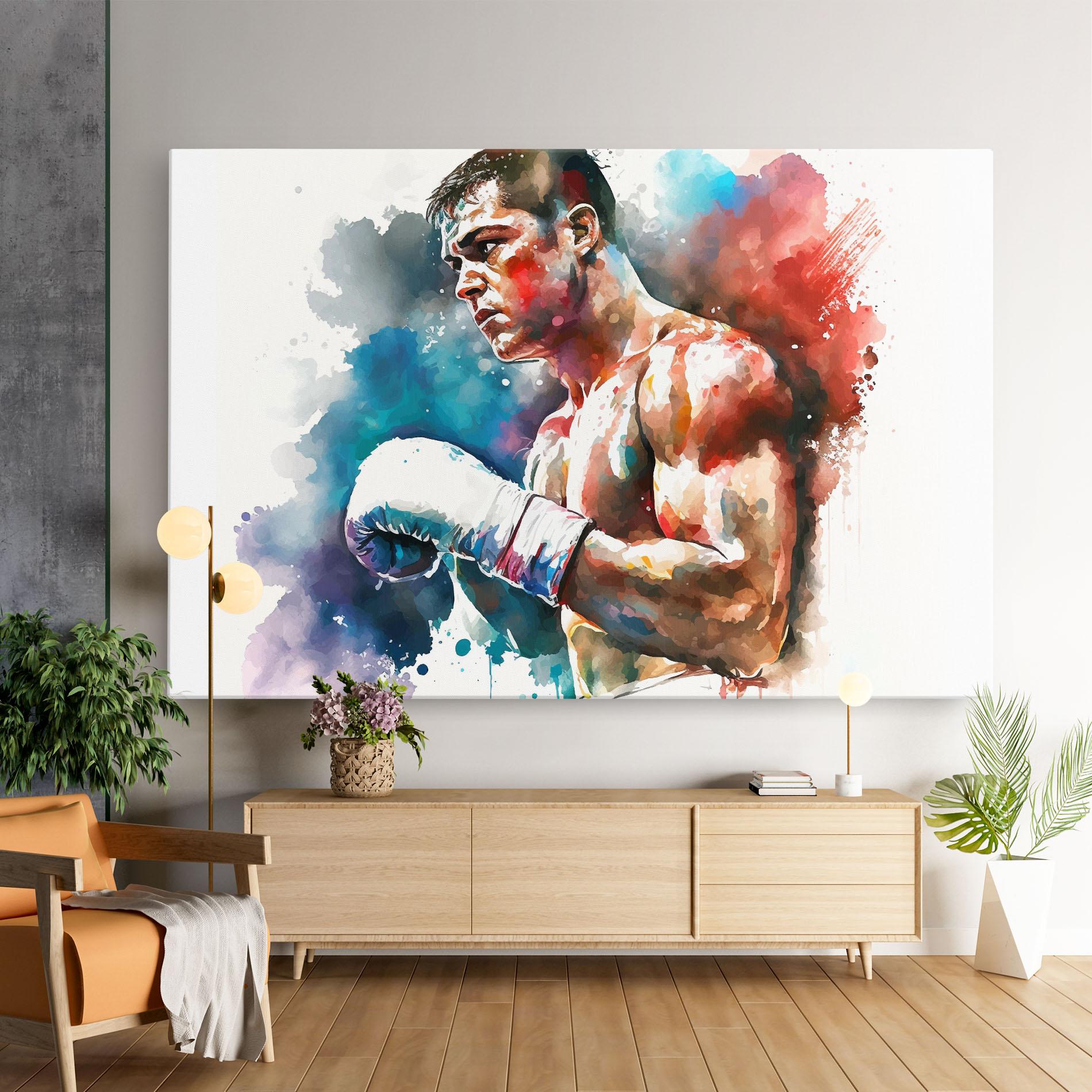 Vászonkép Boxing Red Blue mockup 9