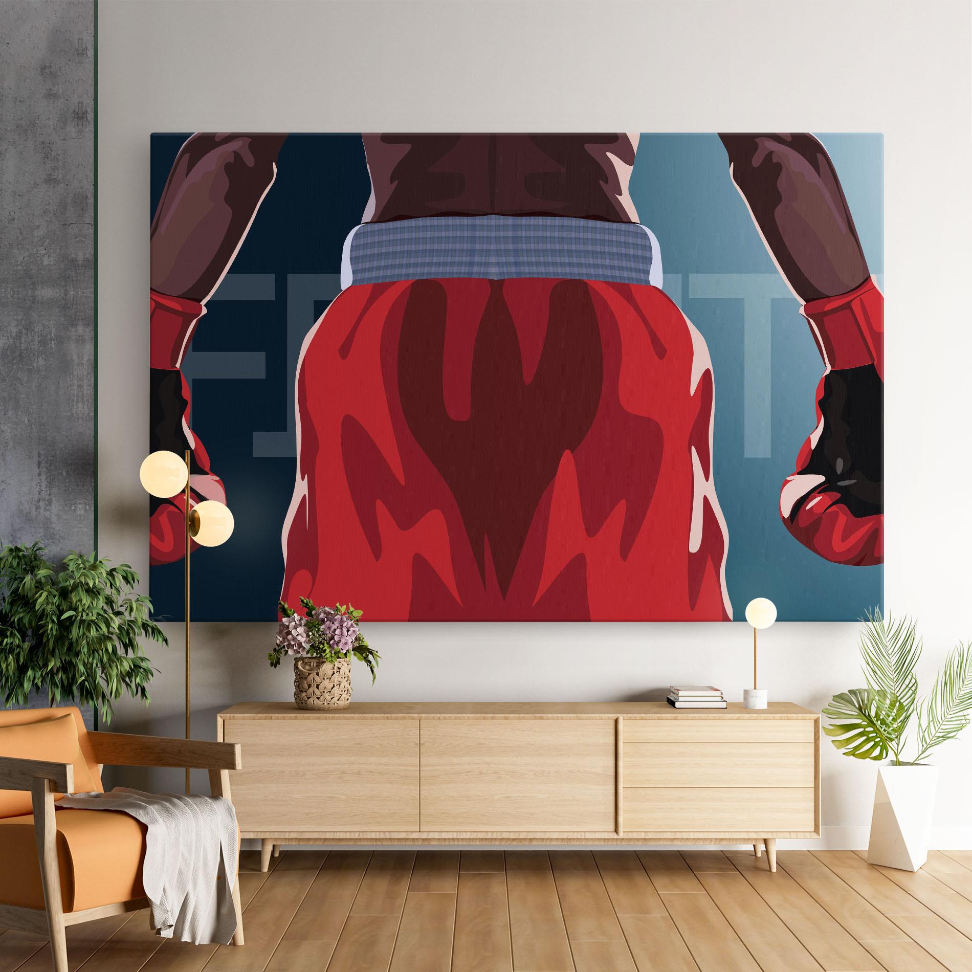 Vászonkép Fight Box mockup 9
