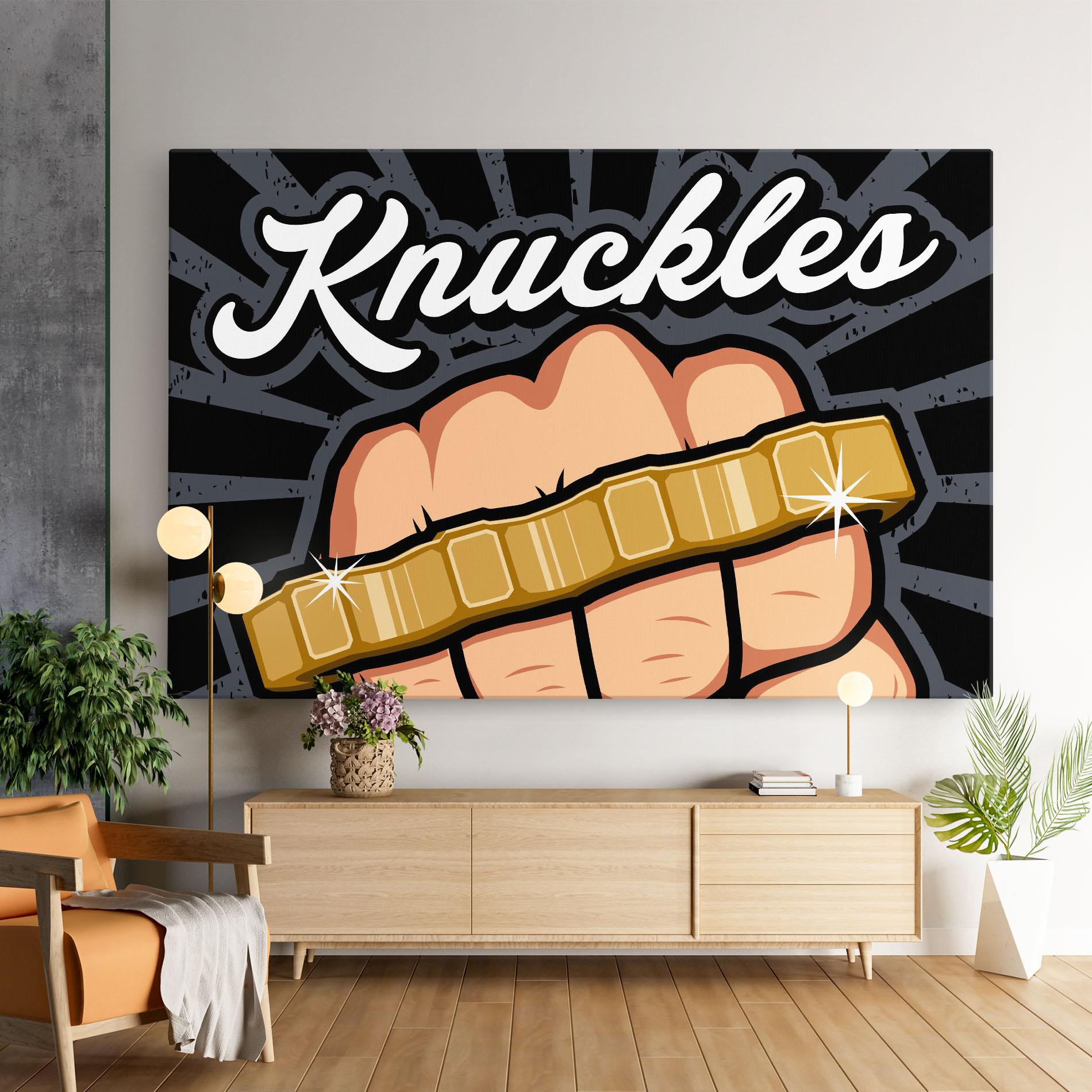 Vászonkép Knuckles mockup 9