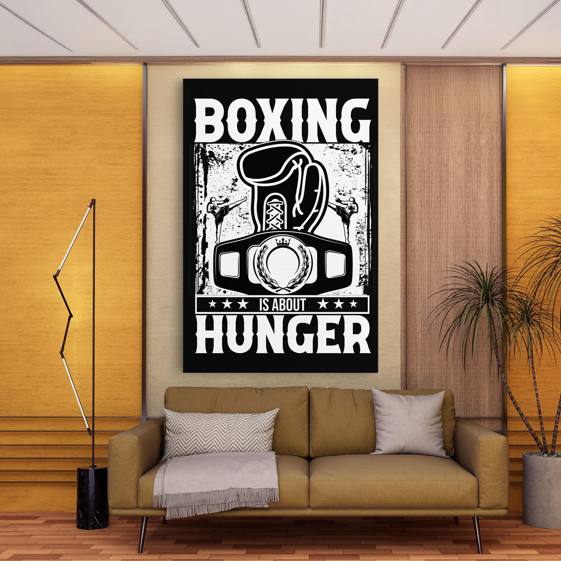 Vászonkép Boxing Hunger mockup 9