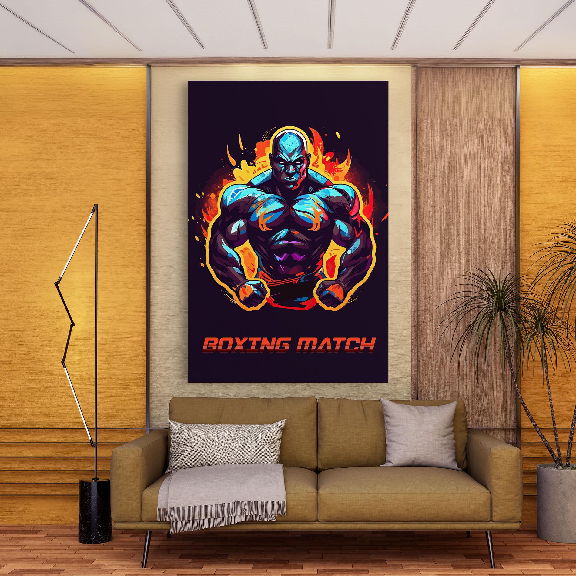 Vászonkép Boxing Strong Match mockup 9