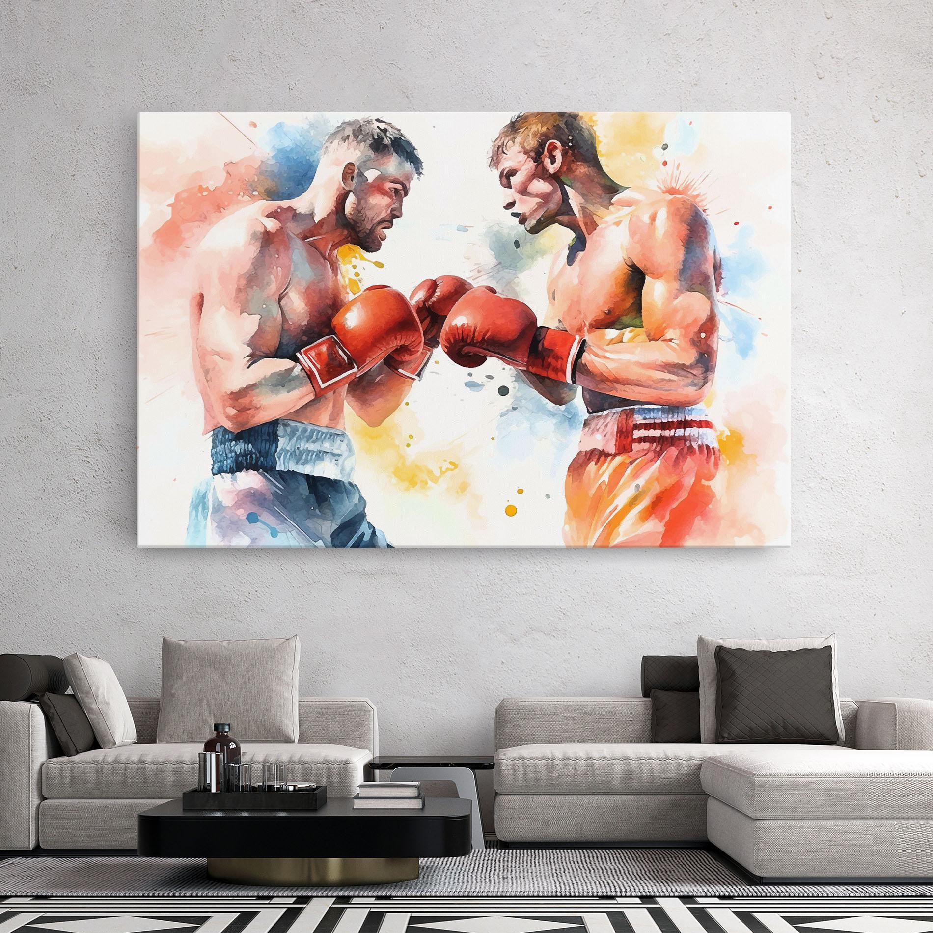 Vászonkép Boxing Match Art mockup 2