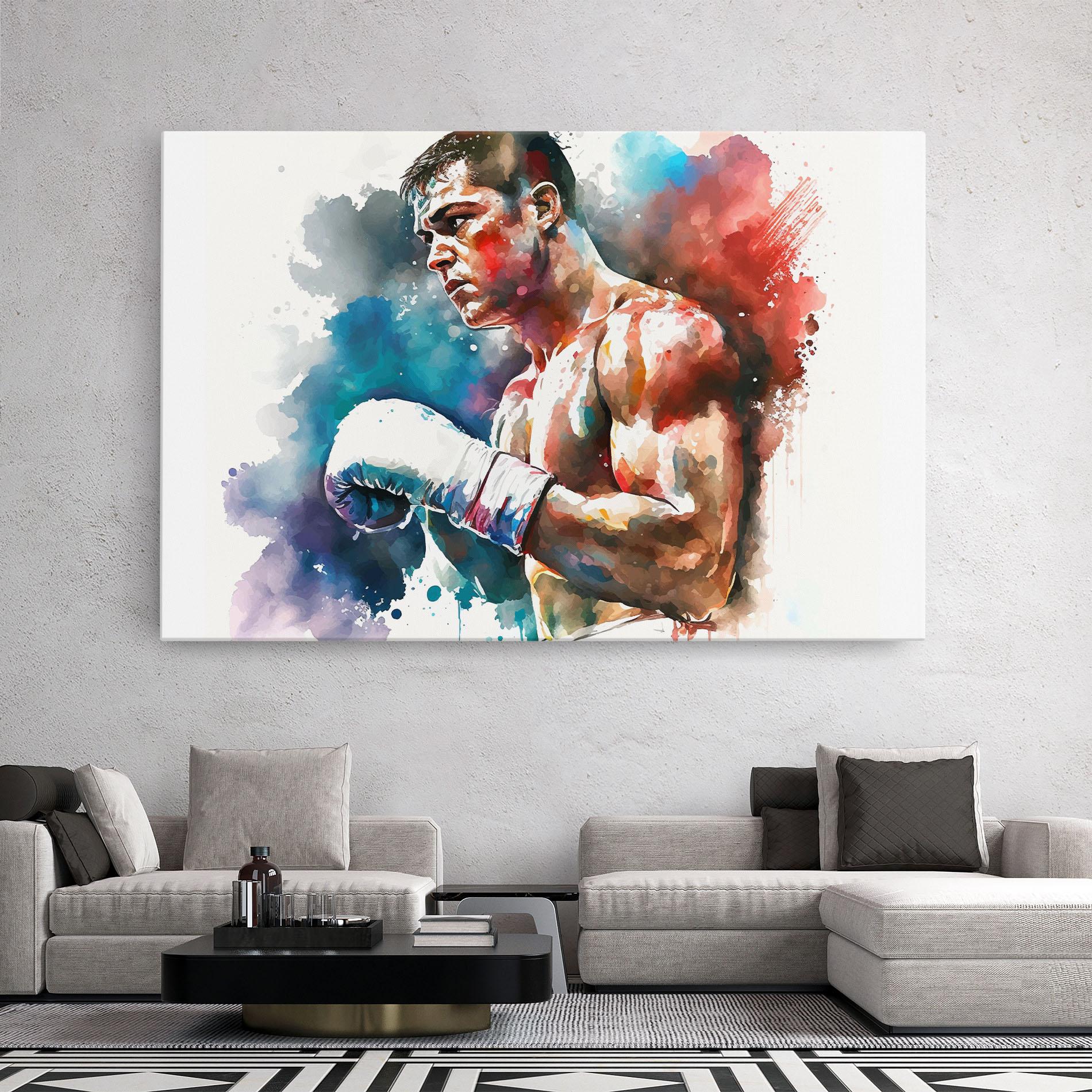 Vászonkép Boxing Red Blue mockup 2