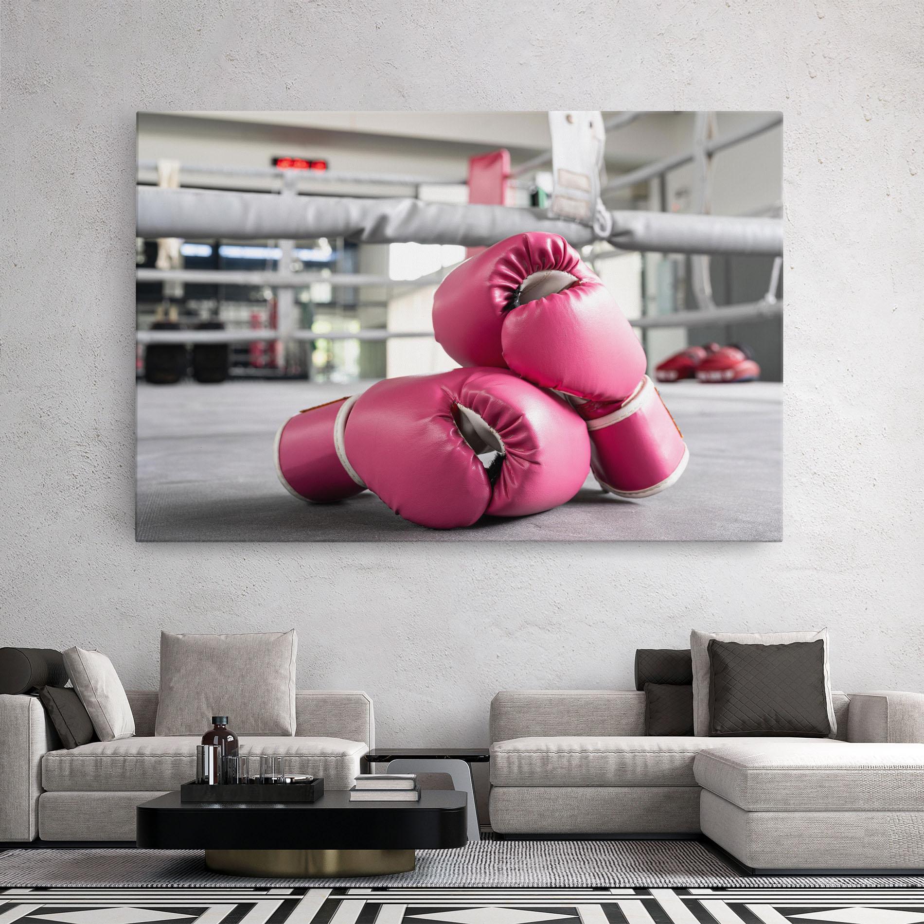 Vászonkép Pink Boxing Gloves mockup 2