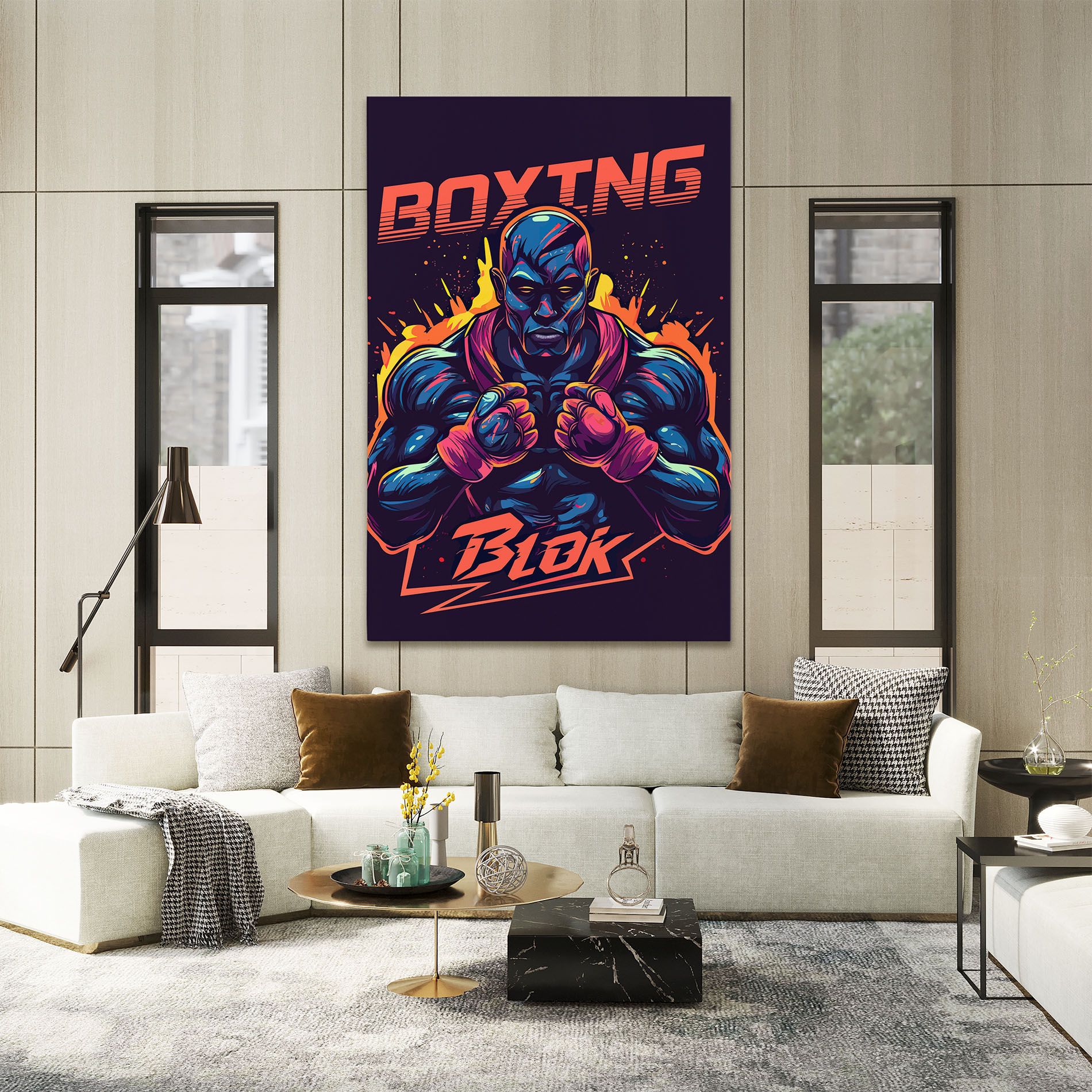 Boxing Blok mockup 2